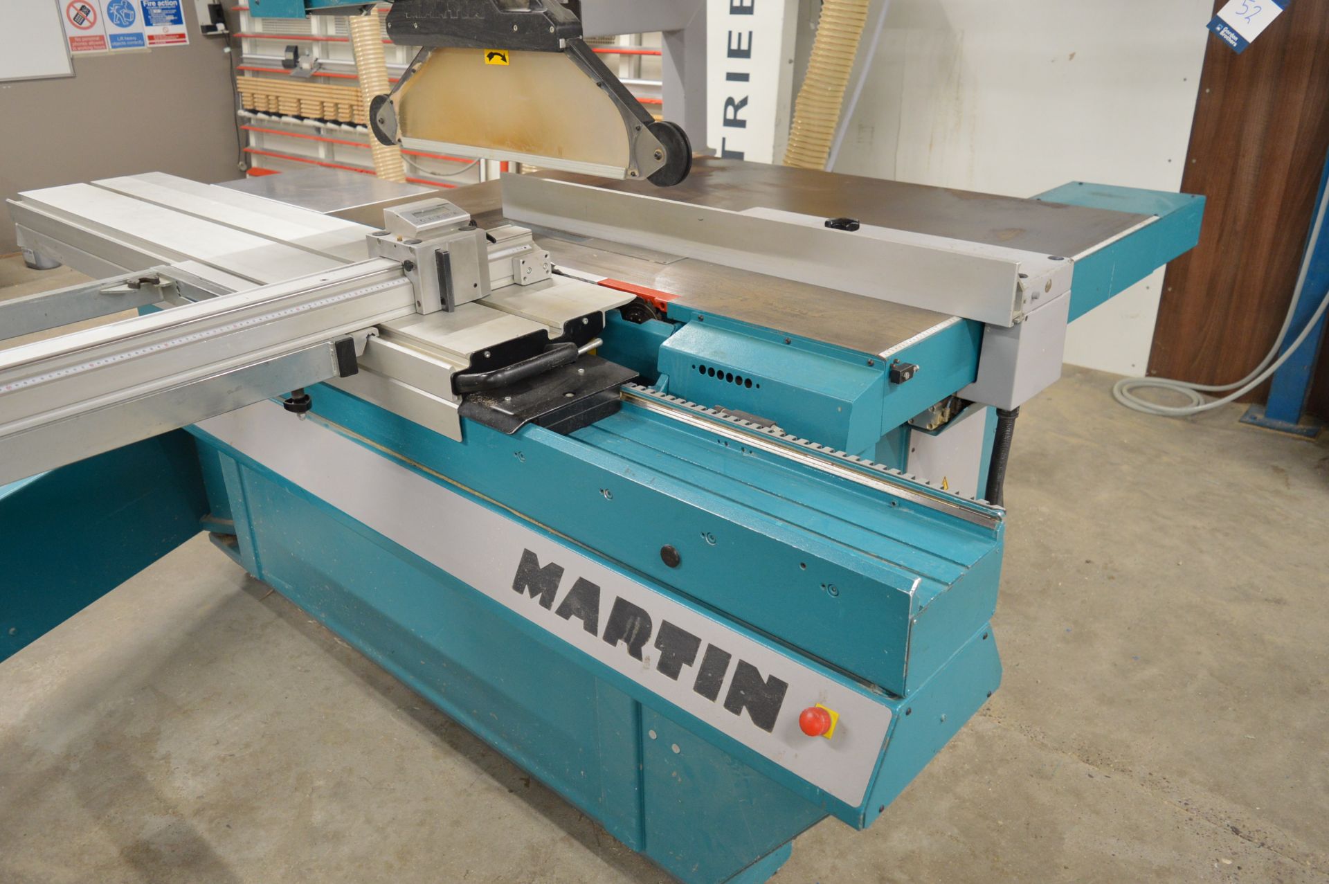 Martin T73 automatic sliding panel saw, Serial No. V460989 (2006), Saw Blade. Min 250mm / Max. - Image 2 of 7