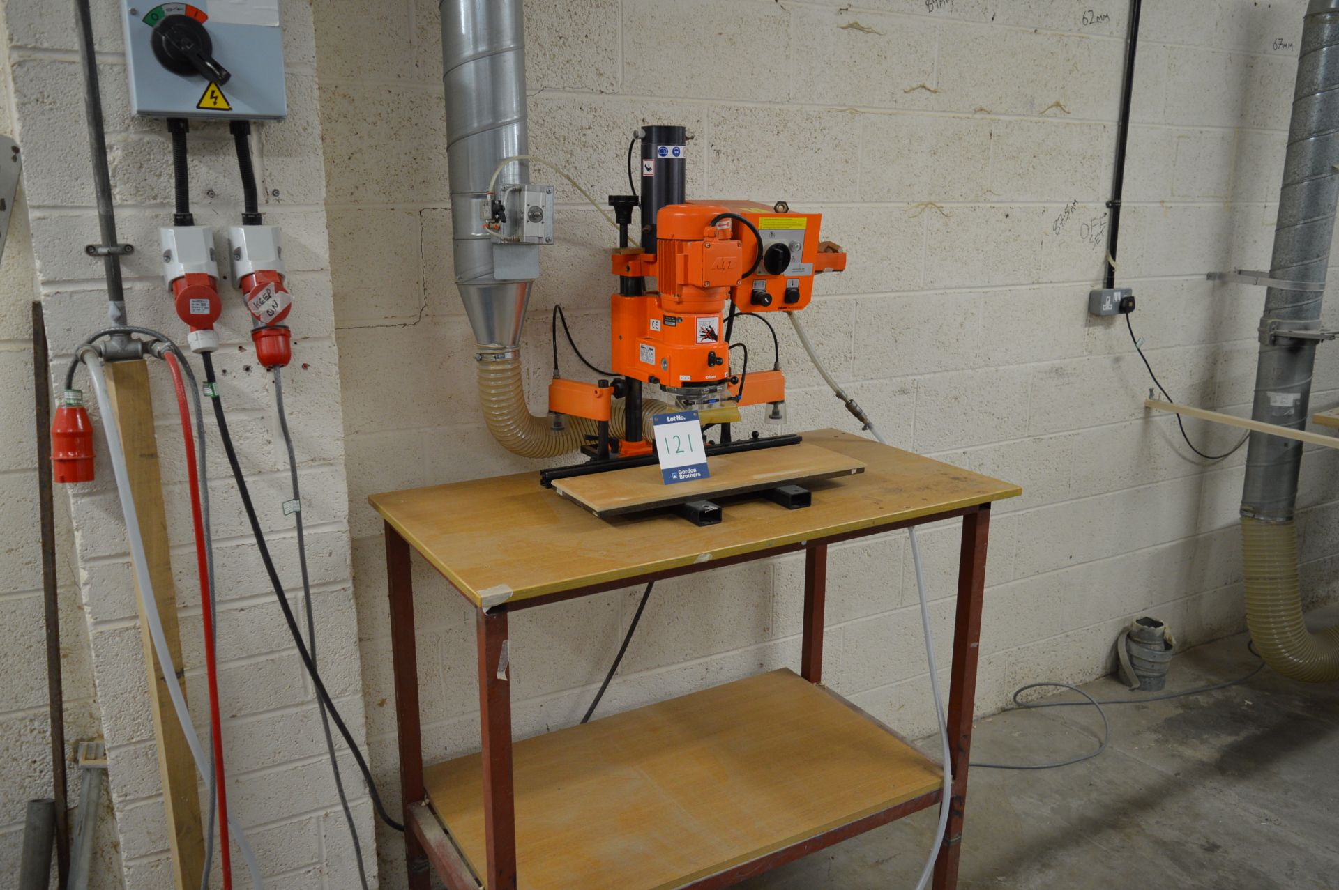 Blum, MiniPress M51P1000 drilling machine, Serial No. EA 06282 (2003) with fabricated steel framed - Image 5 of 5