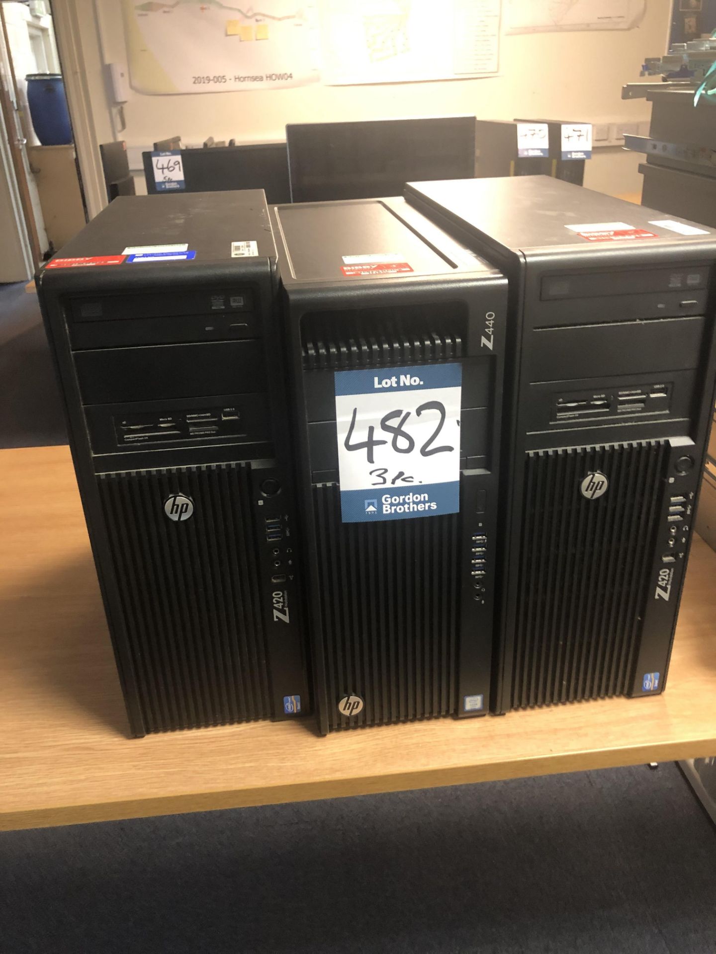 2 x HP Z420 tower PC's and 1 x HP 420 tower PC