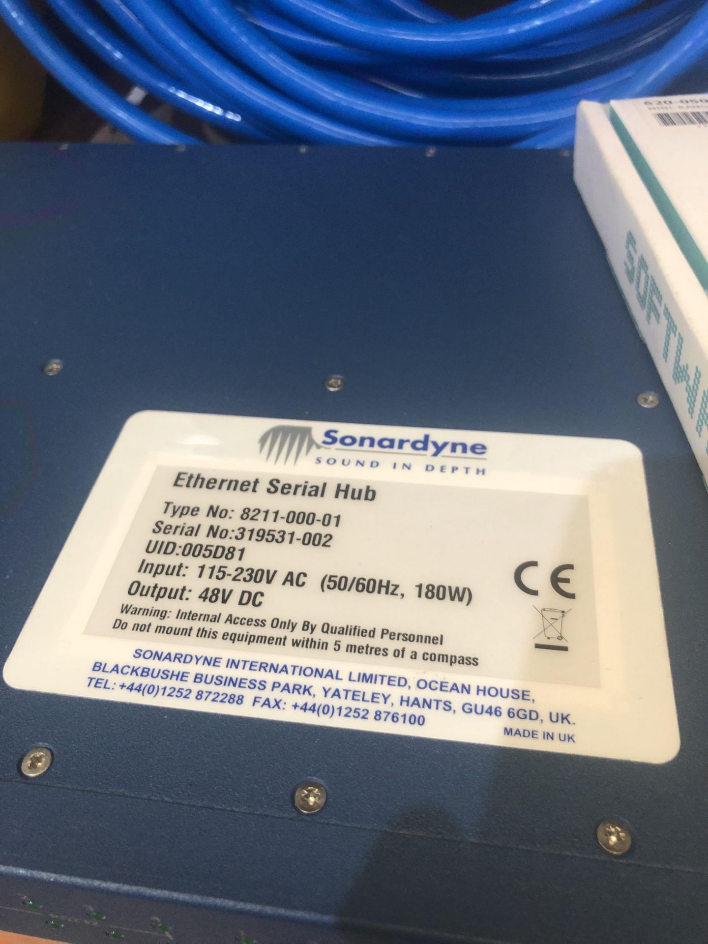 Sonardyne, Mini Ranker 2 USBL system with: Sondardyne, Type HPT3000/8212-000-01 transceiver, - Image 2 of 2