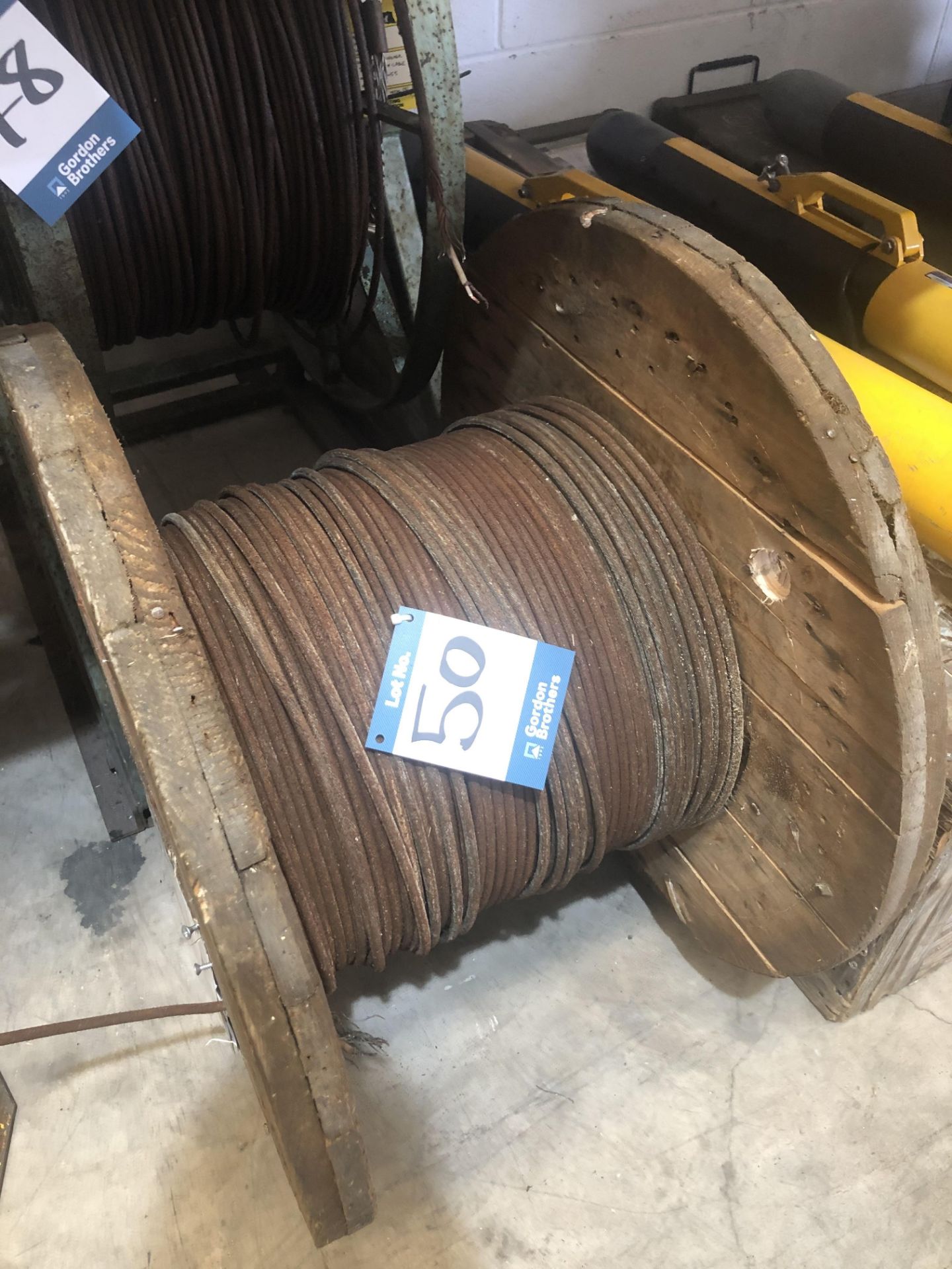 Part reel, 50 Ohm armoured co axial cable on reel