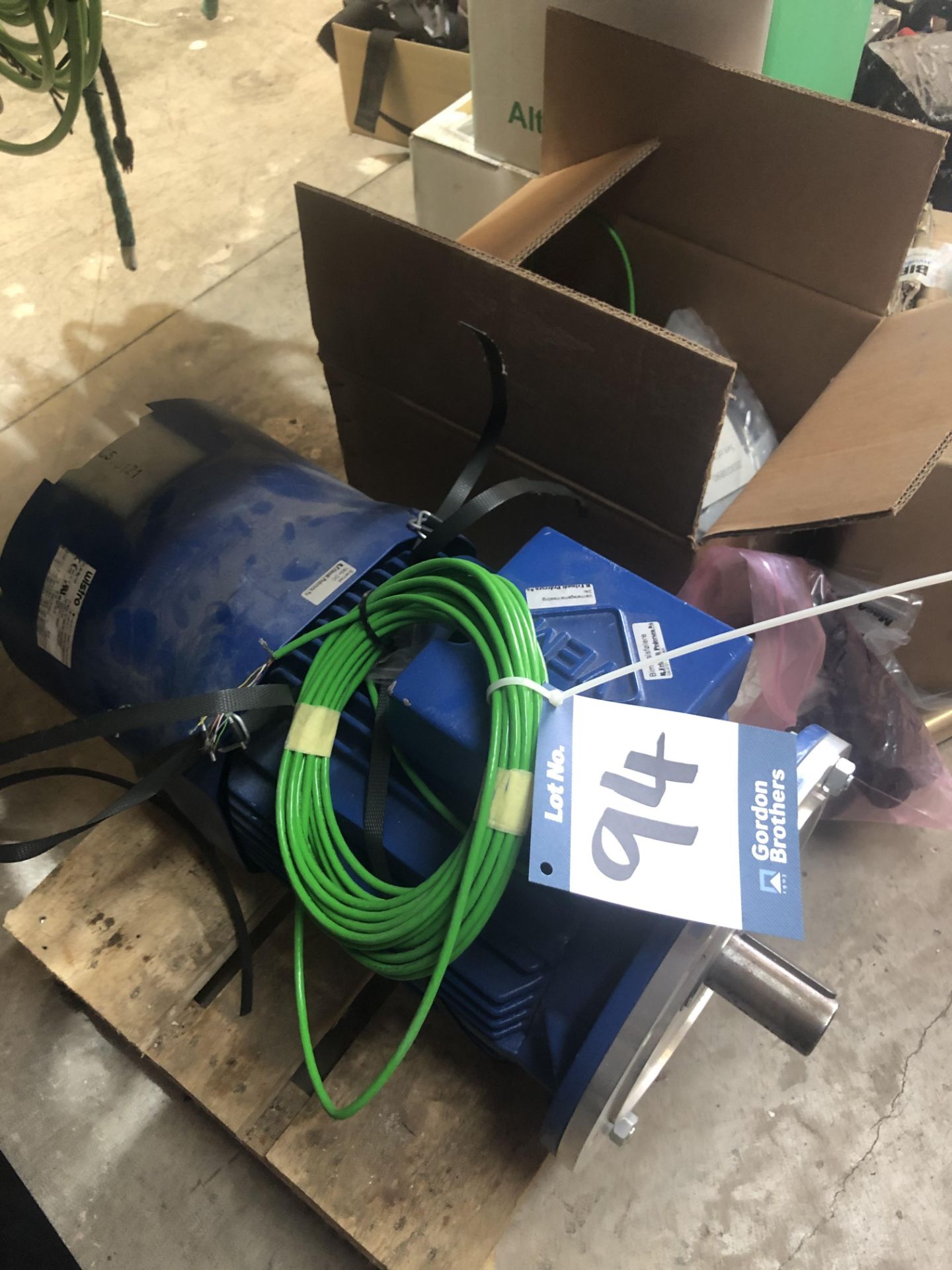 New and unused winch spares as lotted to include: VEM/Wistro, Type C35IL2-2 electric motor, VEM,