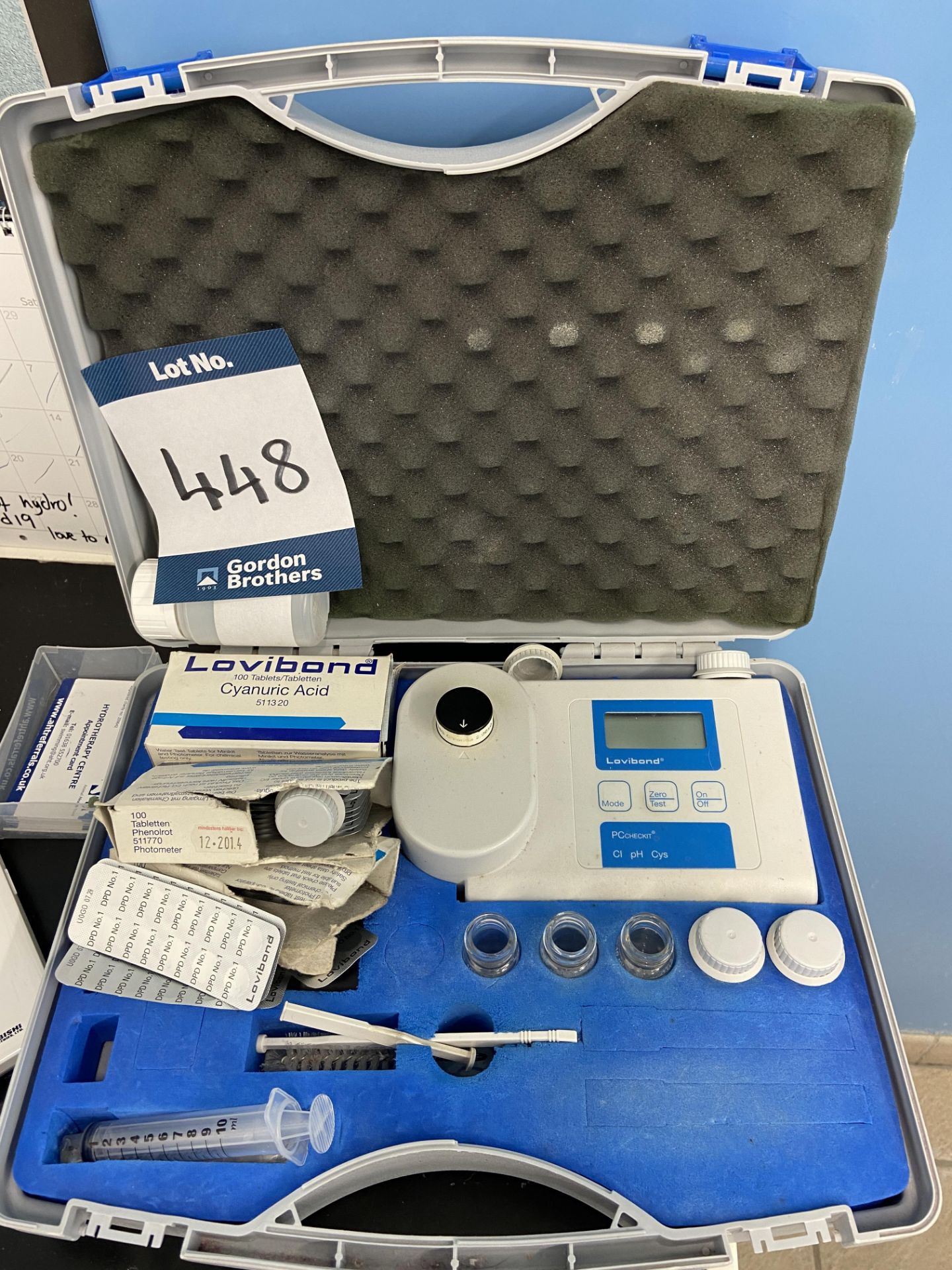 Lovibond PC Checkit tintometer water testing kit - Located in Hydrotherapy Building