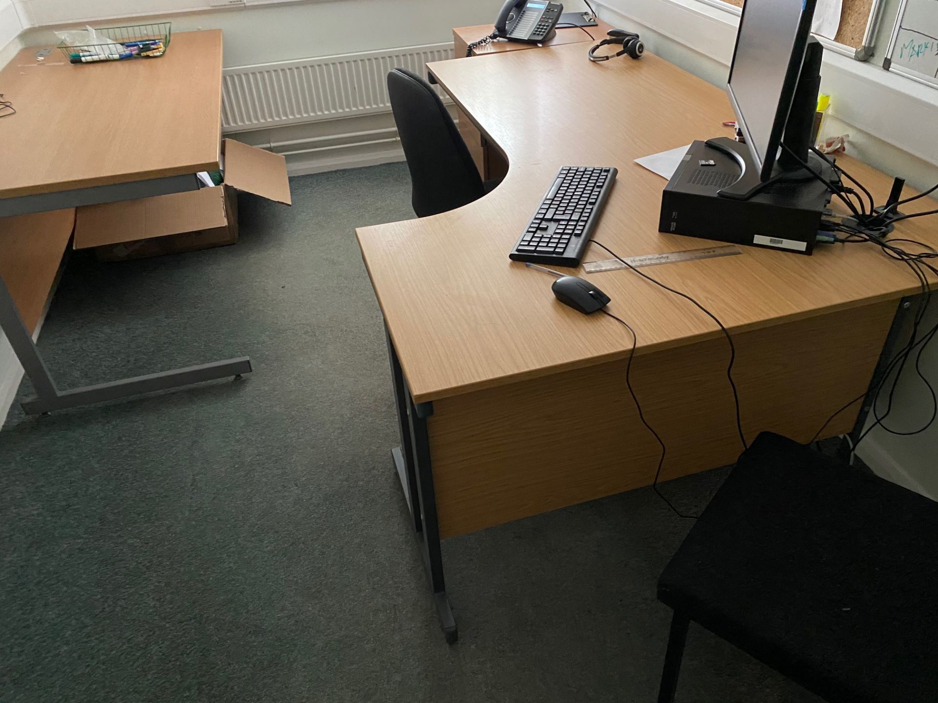Furniture throughout Equine Clinic offices: 27 x Eugo workstations, 19 x tables, 32 x pedestals, 3 x - Image 24 of 26