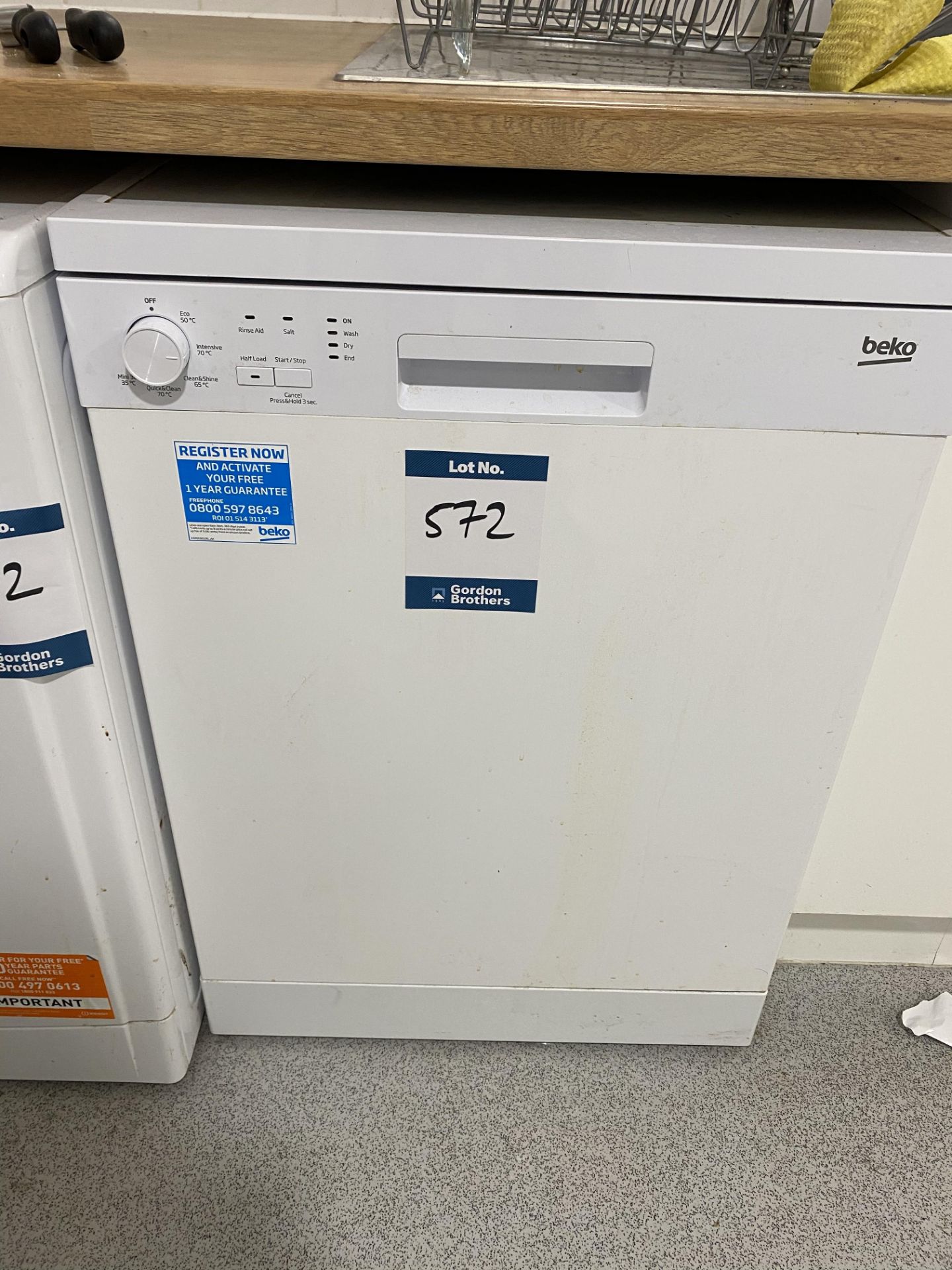 Indesit 1WDC6125 washing machine, Beko ARTIO dishwasher, Indesit A+ Class fridge/freezer, Bosch - Image 7 of 7