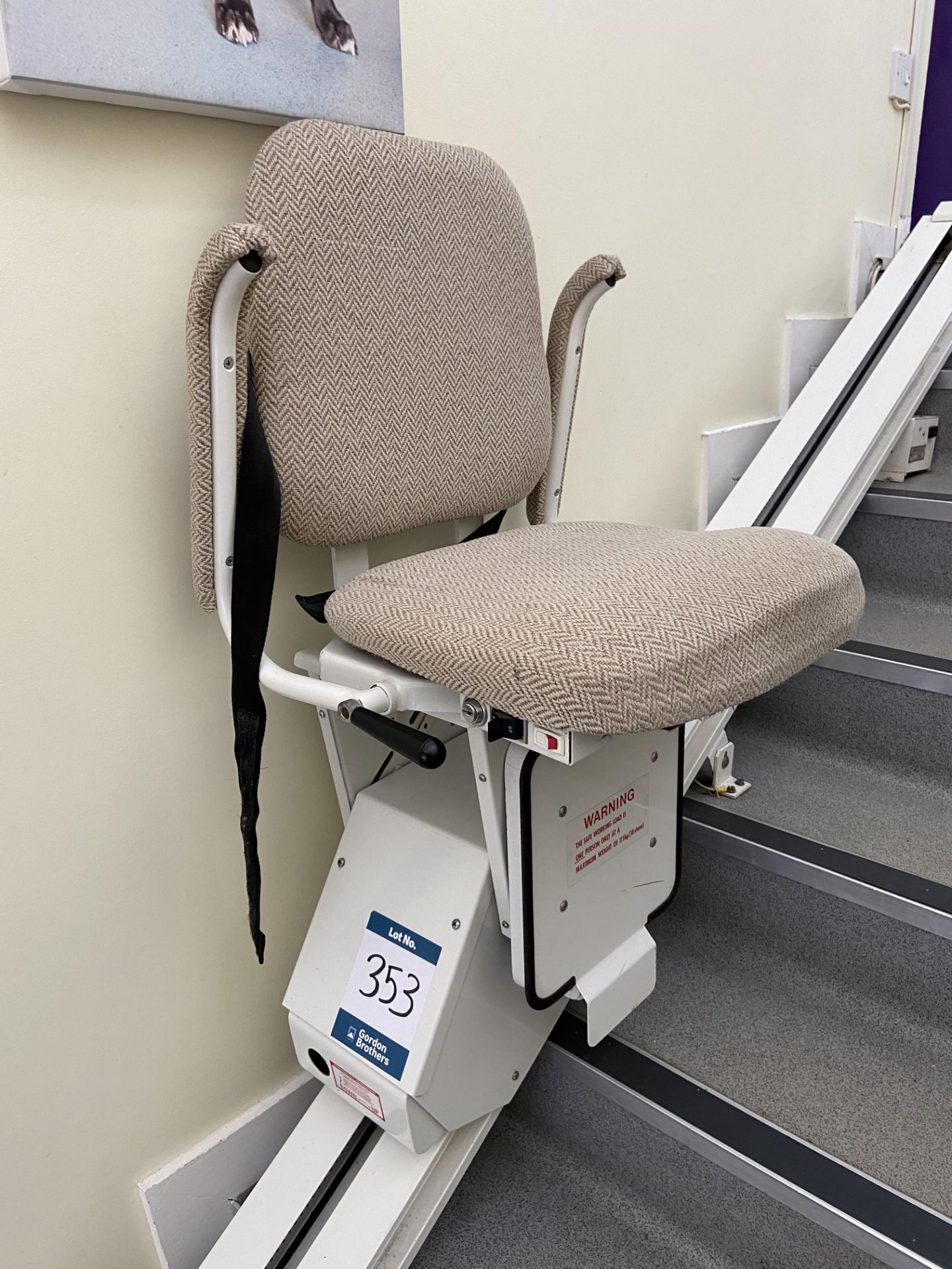 Access Industrial stairlift, track length 5 metres approx. Small Animal Clinic reception stairs - Image 2 of 3