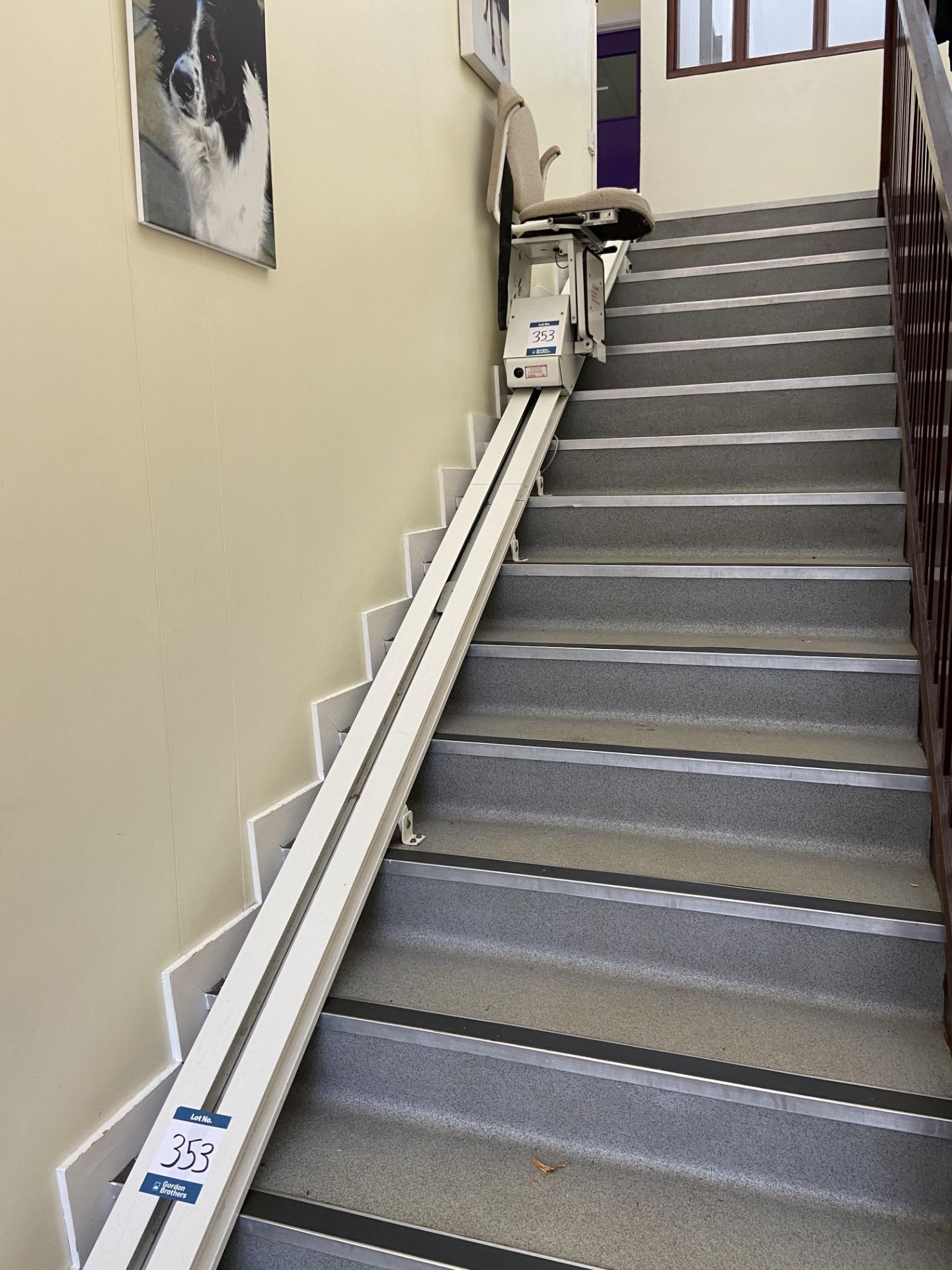 Access Industrial stairlift, track length 5 metres approx. Small Animal Clinic reception stairs - Image 3 of 3