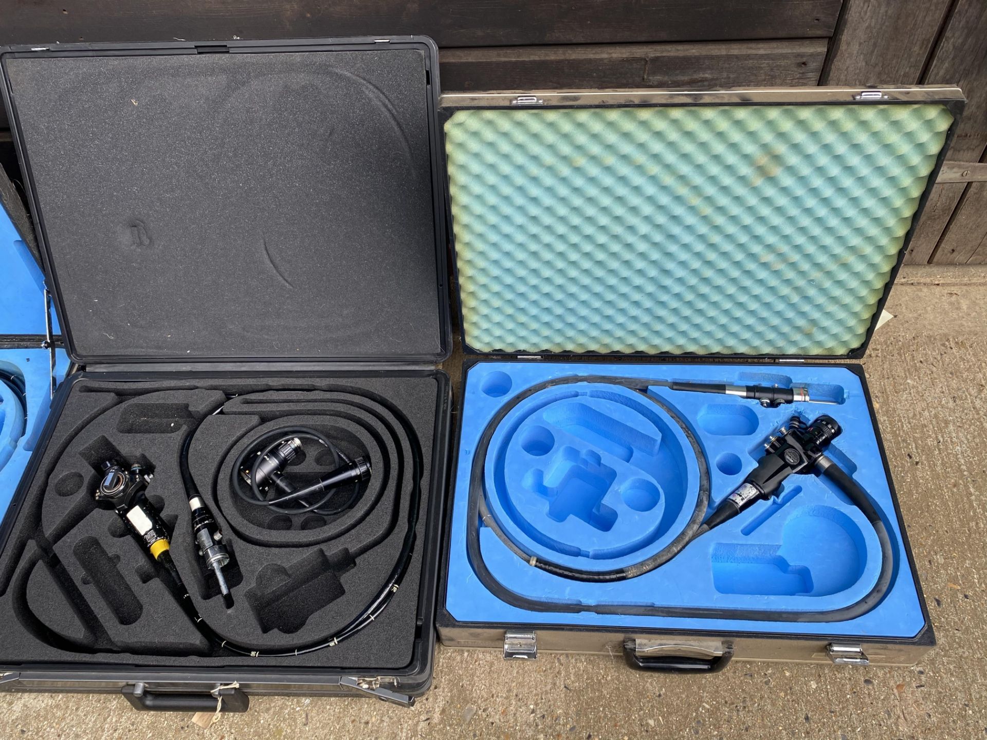 Four Endoscopic kits (AF), Docucenter 24 camera control unit, VES Vet Vision ditto, Sonosite Titan d