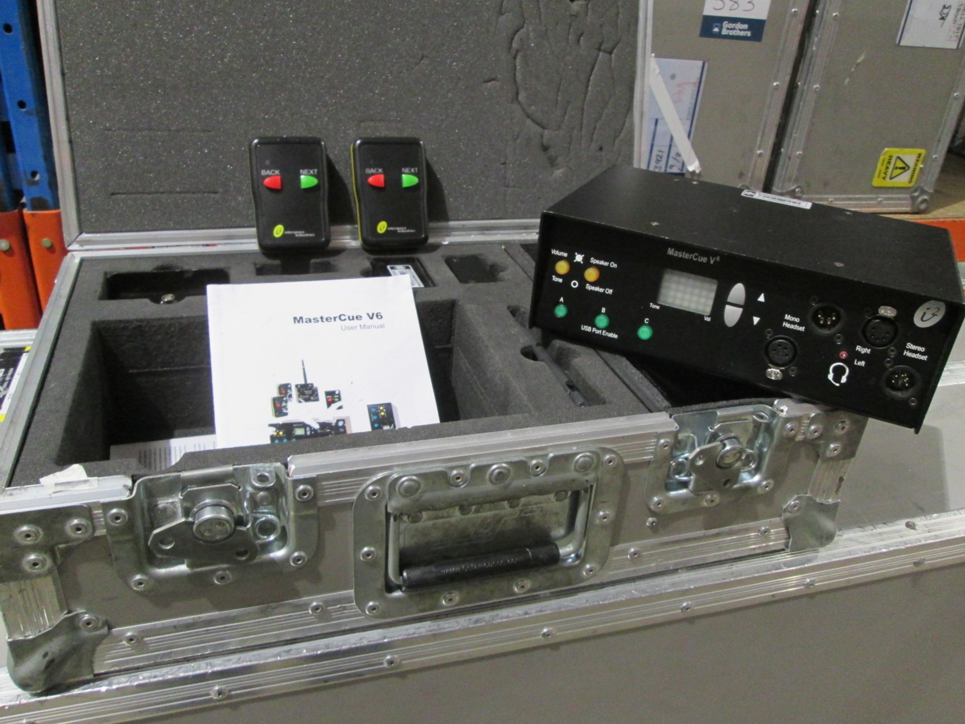Interspace Industries Mastercue V6 Cue Light Kit (Qty 2) In flight case