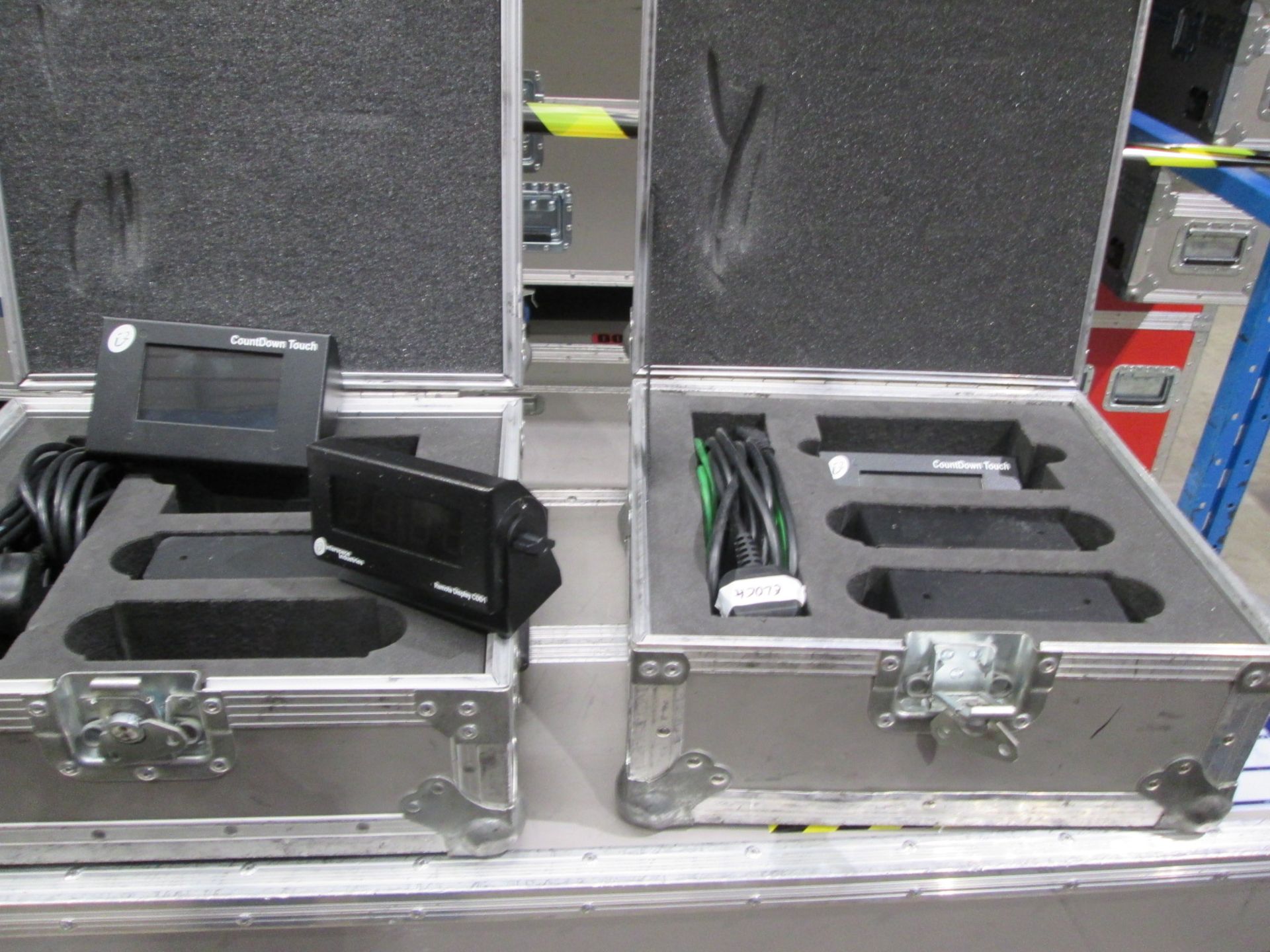Interspace Industries Countdown Touch with 2 x CDD1 remote Displays, In flight case (Qty 7) - Image 3 of 5