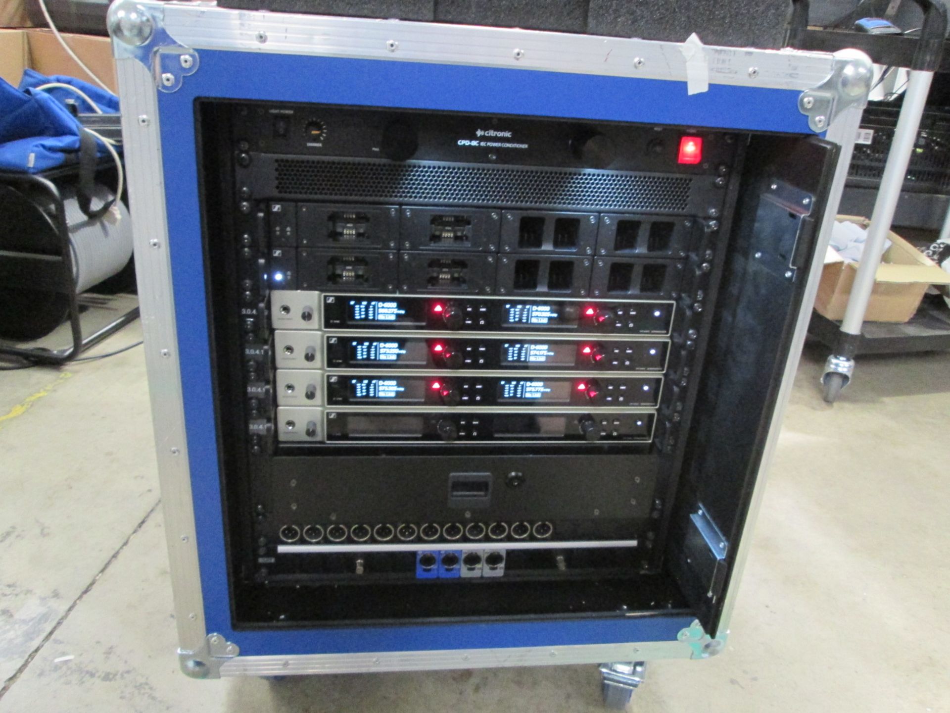 Sennheiser EM 6000 Dante Radio Rack. To include 4 x digital 2 channel UHF receivers, 4 x