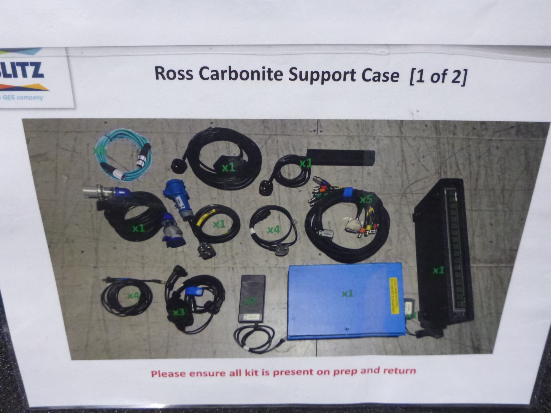 Portable Production Unit (PPU) To include Ross Carbonite Black 2 control desk, Ross SRG-4400 sync - Image 31 of 33