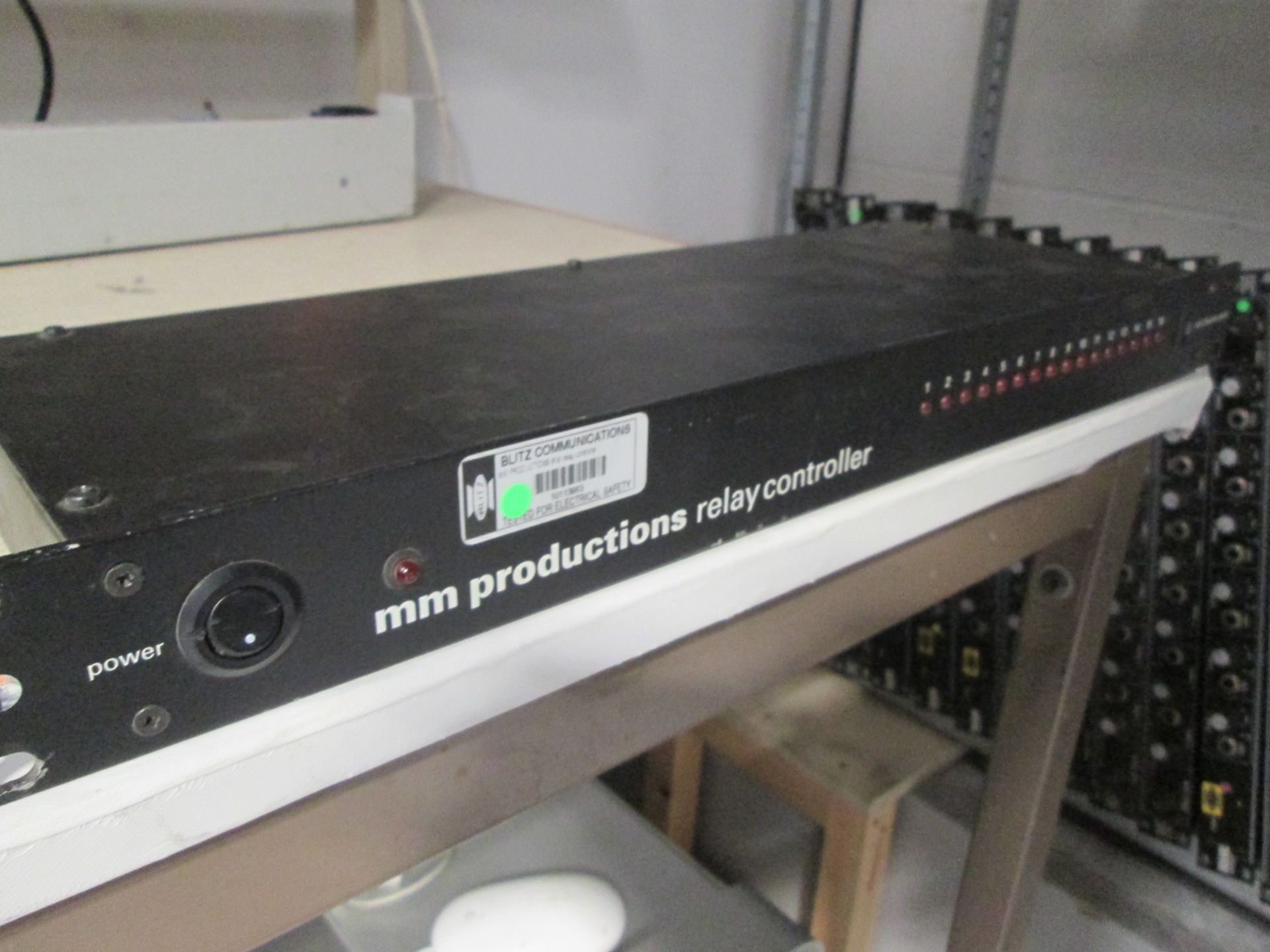 MM Productions Relay Controllers (Qty 3) 1U rack mount frame - Image 2 of 5