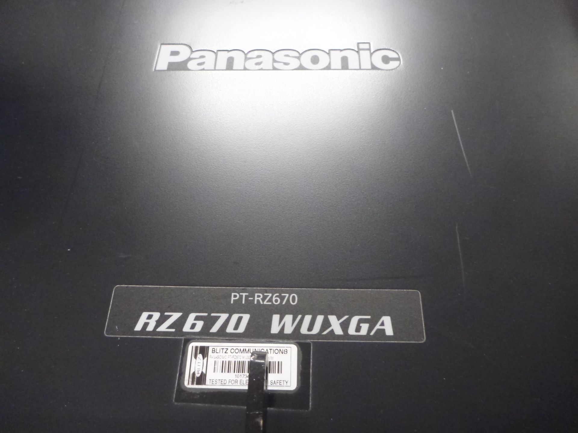 Panasonic Laser Projector, Model PT-RZ670, S/N SH5252006, YOM 2015, In flight case with standard 1. - Image 7 of 12