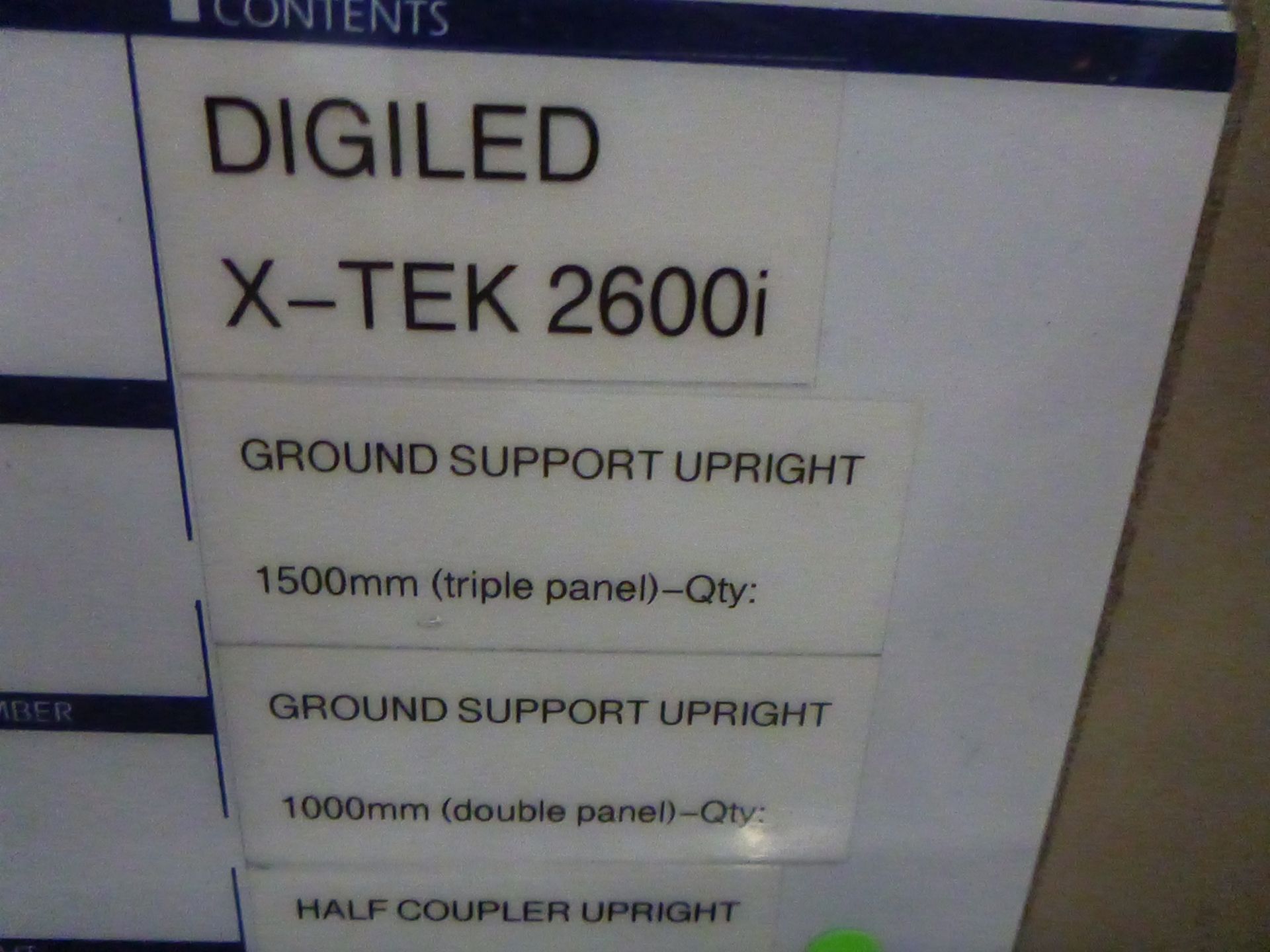 DigiLED X-Tek 2600i Ground Support Uprights 1500 mm triple panel, Qty 7, 1000 mm double panels Qty 3 - Image 5 of 6