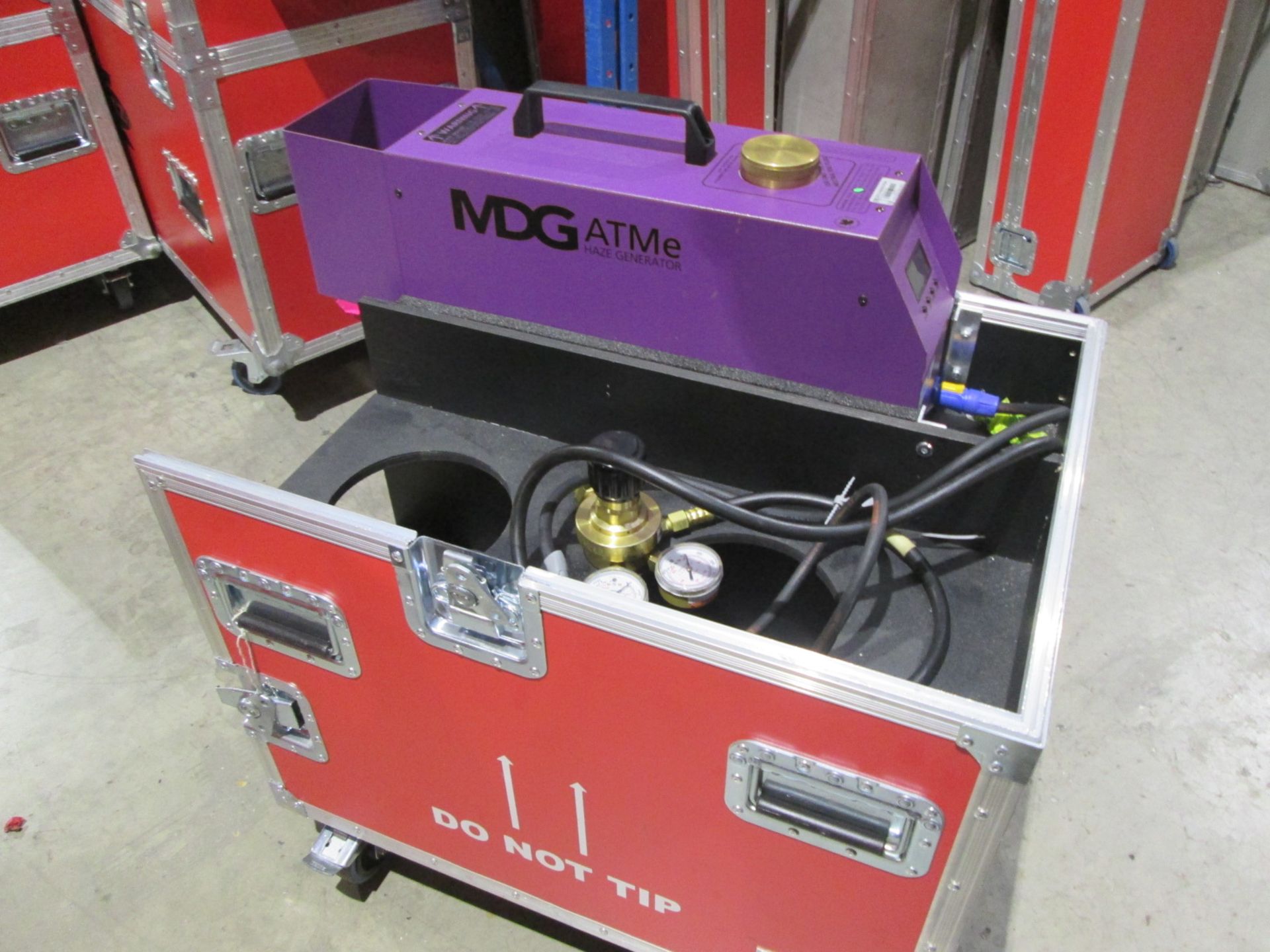 MDG ATMe APS Haze Generator. In flight case. S/N ATMe18980