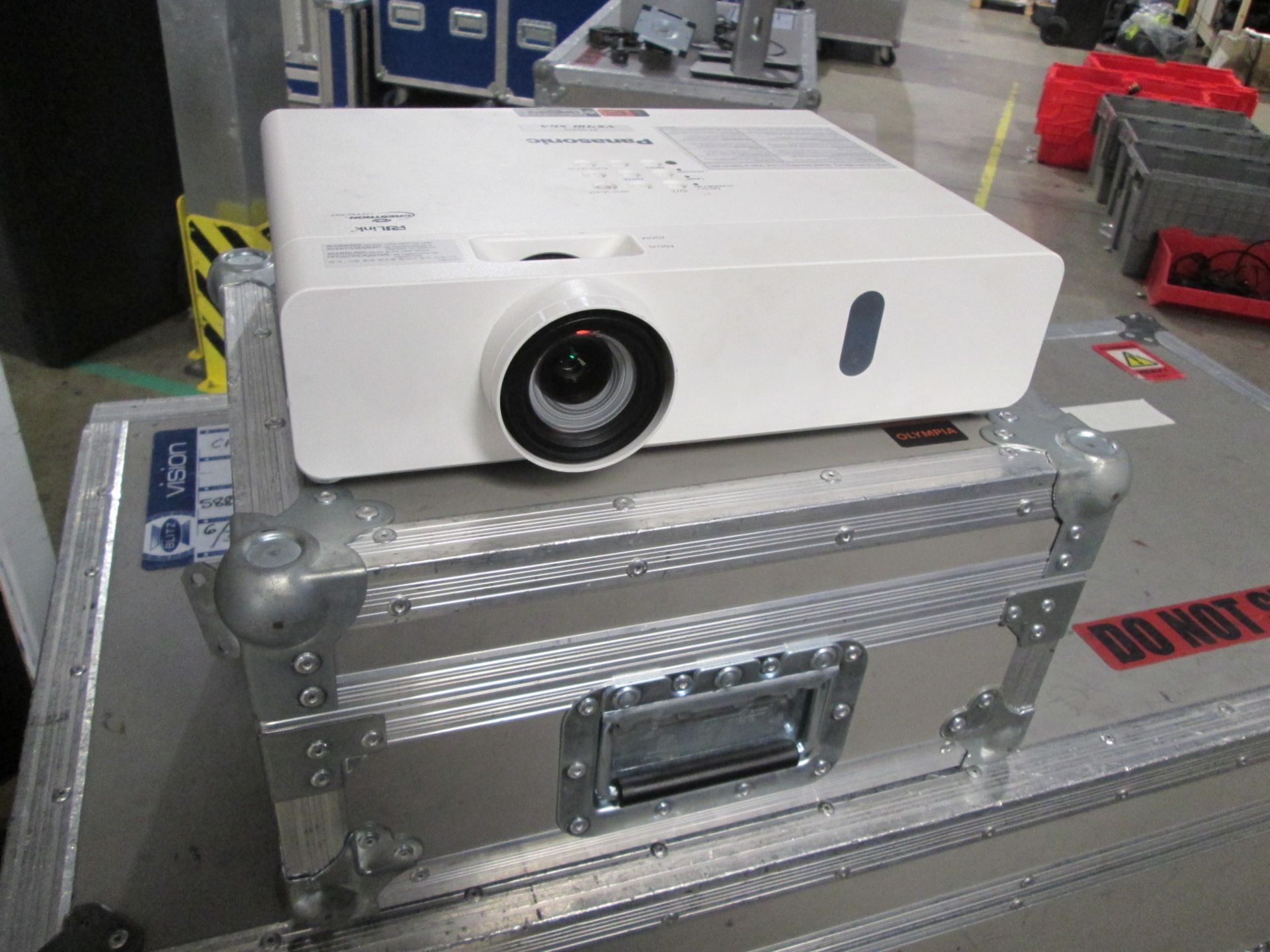 Panasonic PT-VX410Z LCD Projector, S/N DC4640045, YOM 2014, In flight case