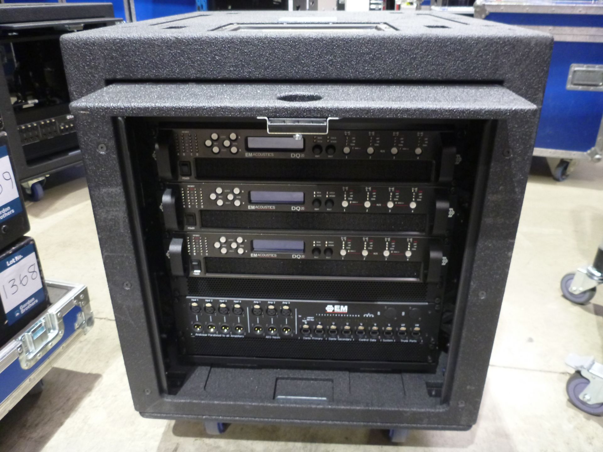 EM Acoustics DQ Rack Touring Amplifier Rack, To include 3 off DQ20 4 (12) Chnl power amplifiers, 1