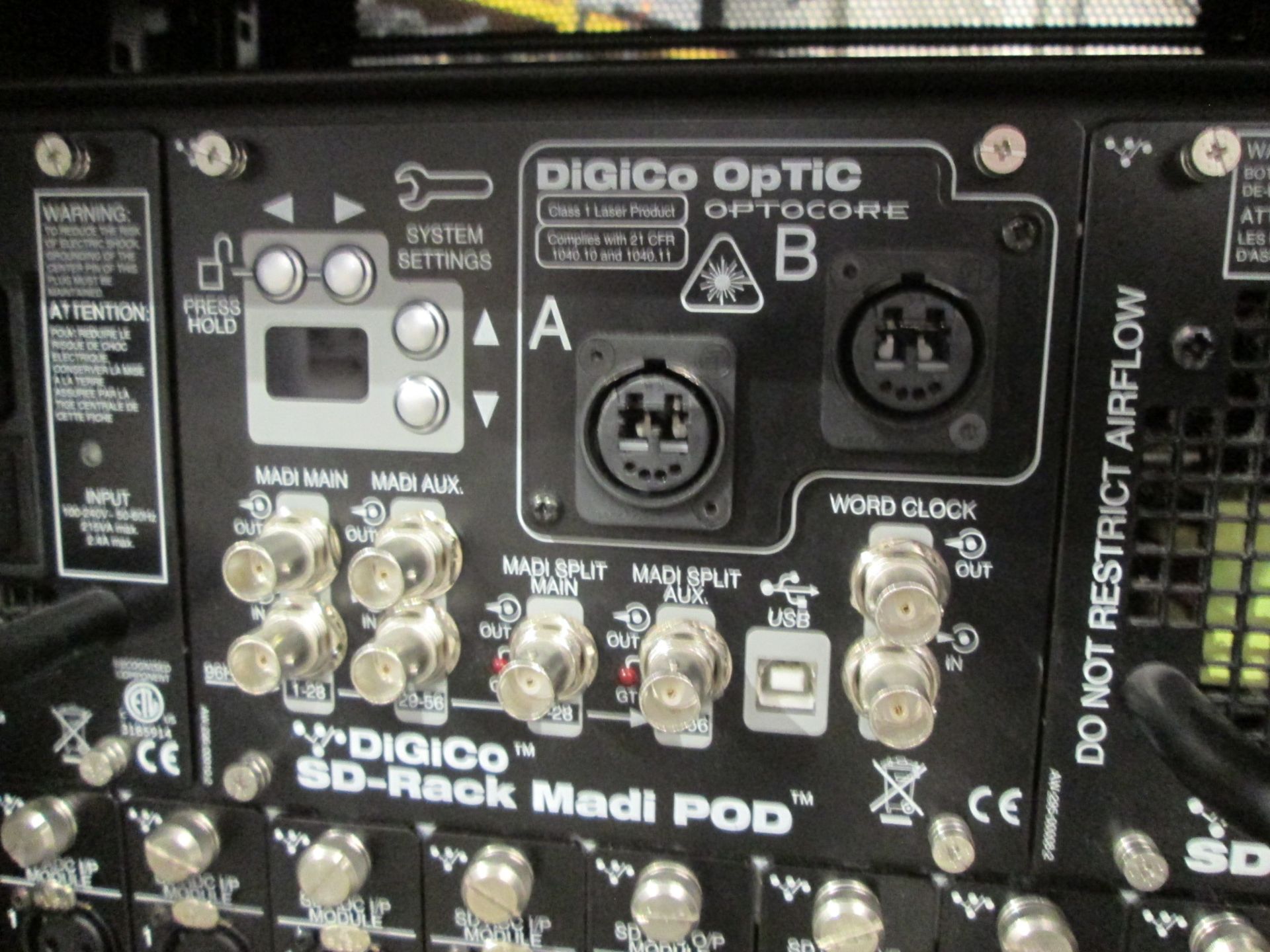 DigiCo 192 kHz SD-Rack Digital Input / Output Frame. S/N 771836 1506 - Image 6 of 8