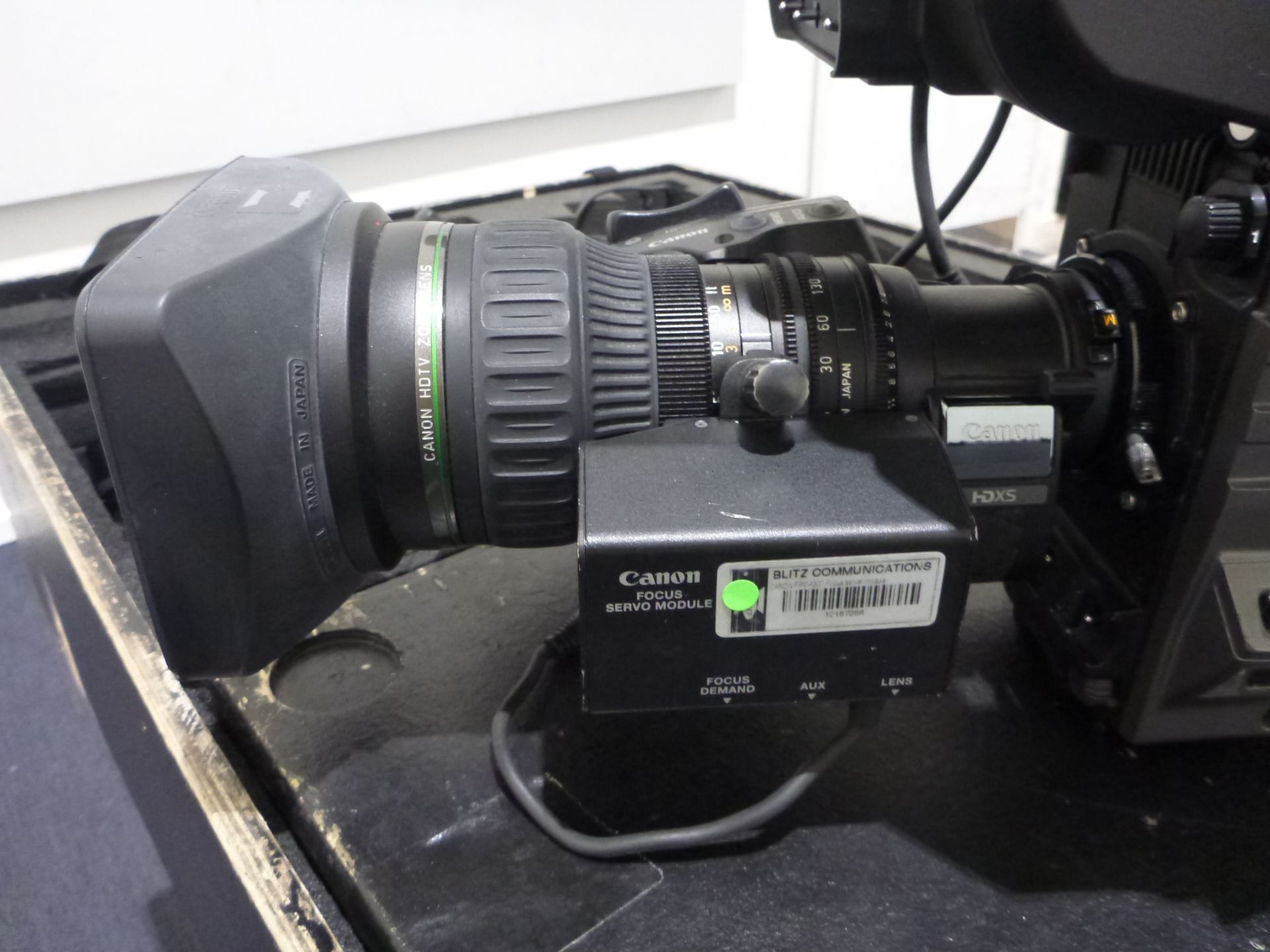 Sony HD Colour Broadcast Camera, Model HXC-100, S/N 40246, Camera includes Canon HDTV zoom lens ( - Image 2 of 27