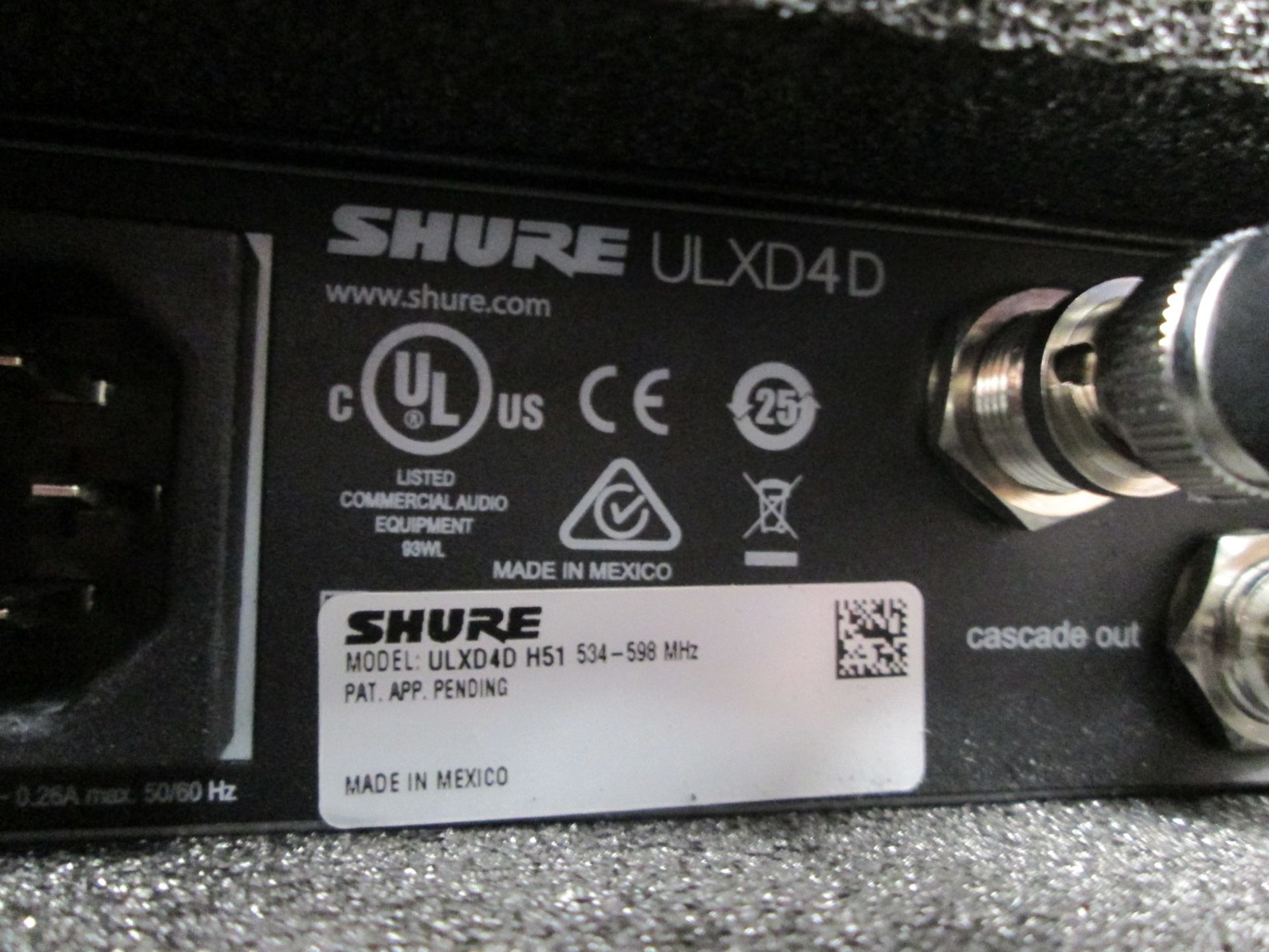 Shure ULXD4D Radio System in Handbag (Qty 2) To include 1 x ULXD4D digital wireless receiver (H51 - Image 5 of 11