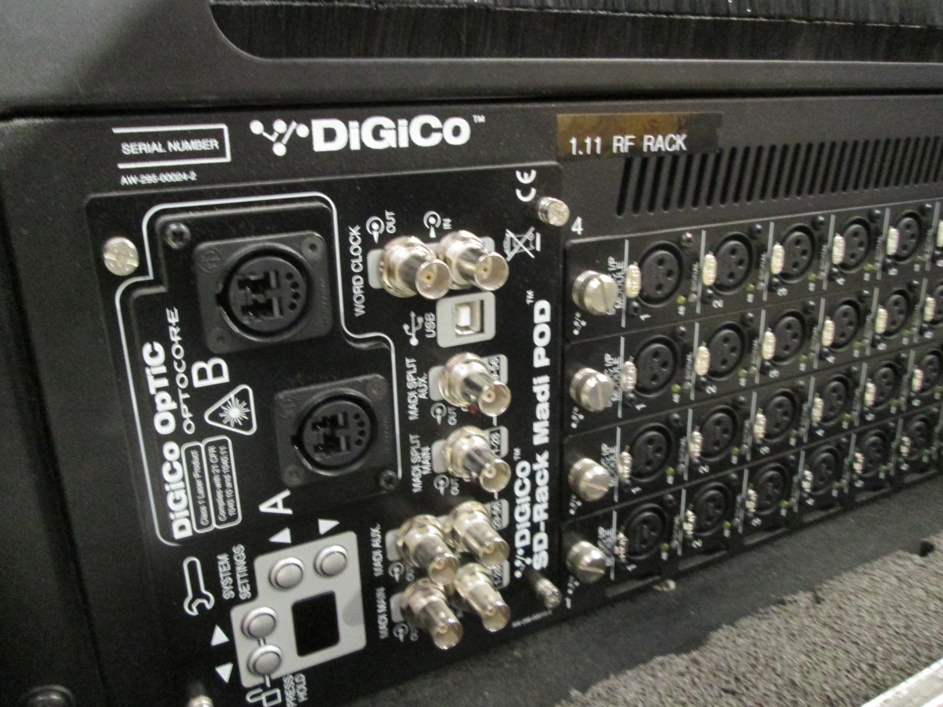 DigiCo SD-Mini Rack Input / Output Frame. S/N 790688 1712 - Image 6 of 8