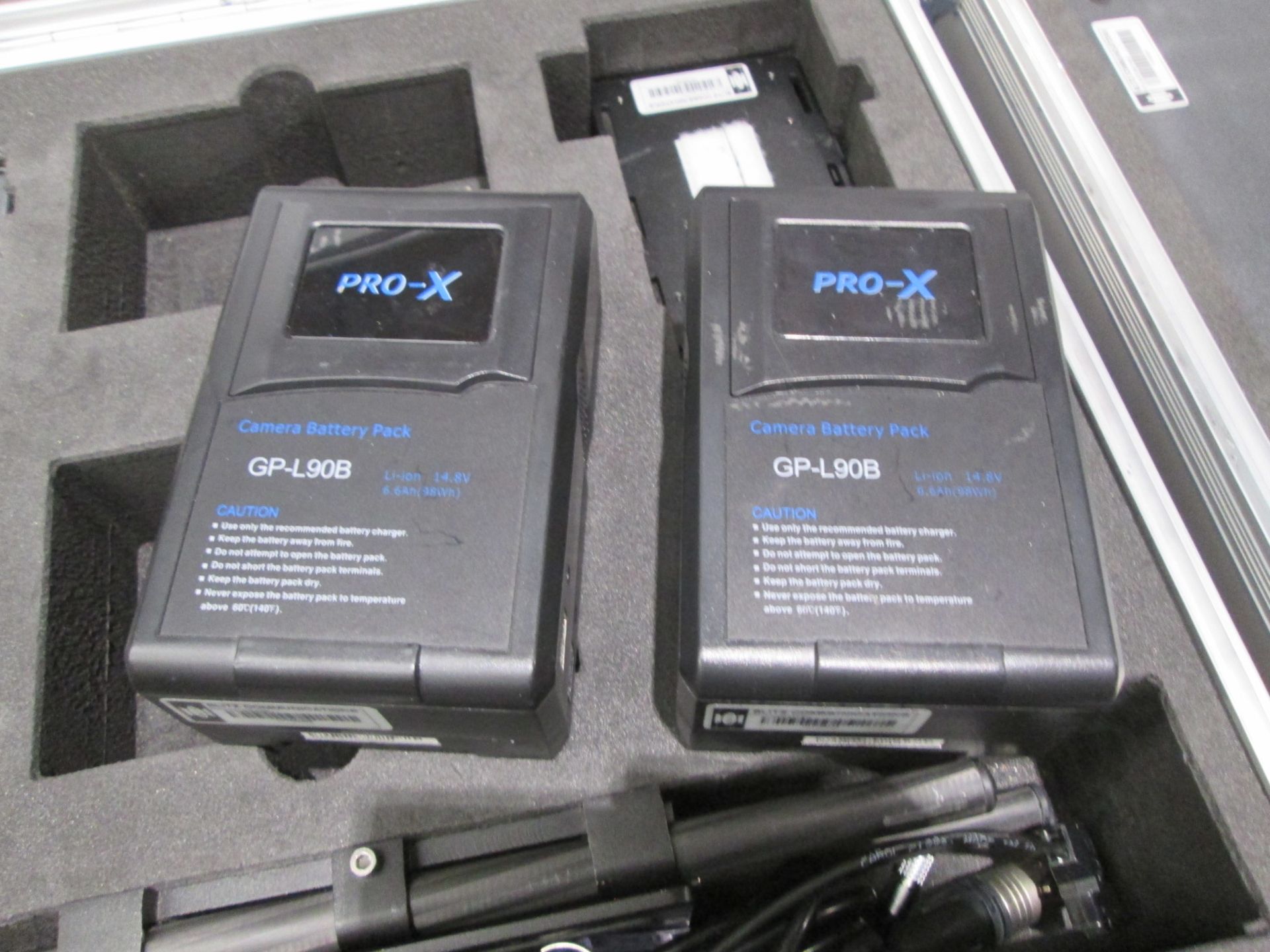 Pro-X GP Camera Battery Kits (Qty 3) To include 2 x batteries, 1 x charger, 1 x rail mount, 1 x - Image 2 of 9