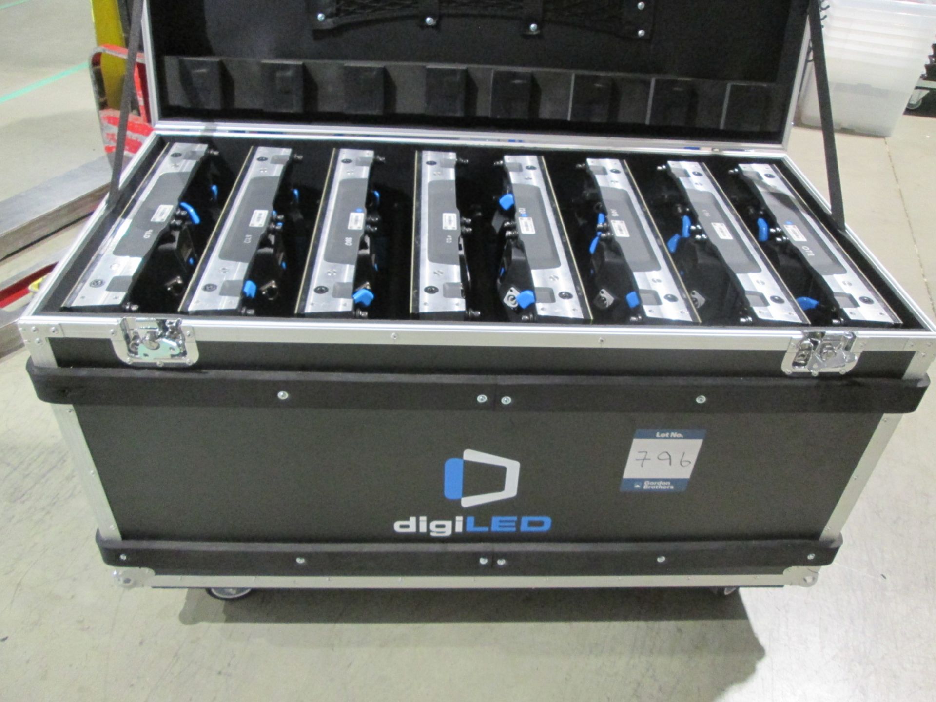 DigiLED x-Tek 2600 LED Modules (Blue) Qty 8 off in flight case. Note tiles only no cables (Please