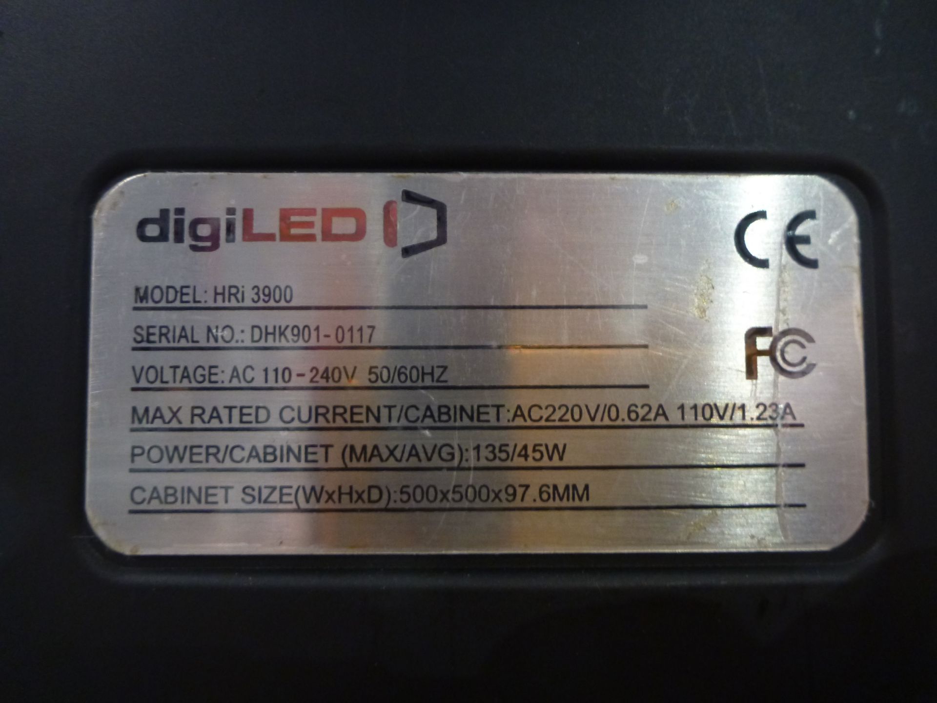 DigiLED HRi 3900 LED Modules (Red) Qty 6 off in flight case. Note tiles only no cables (Please - Image 4 of 5