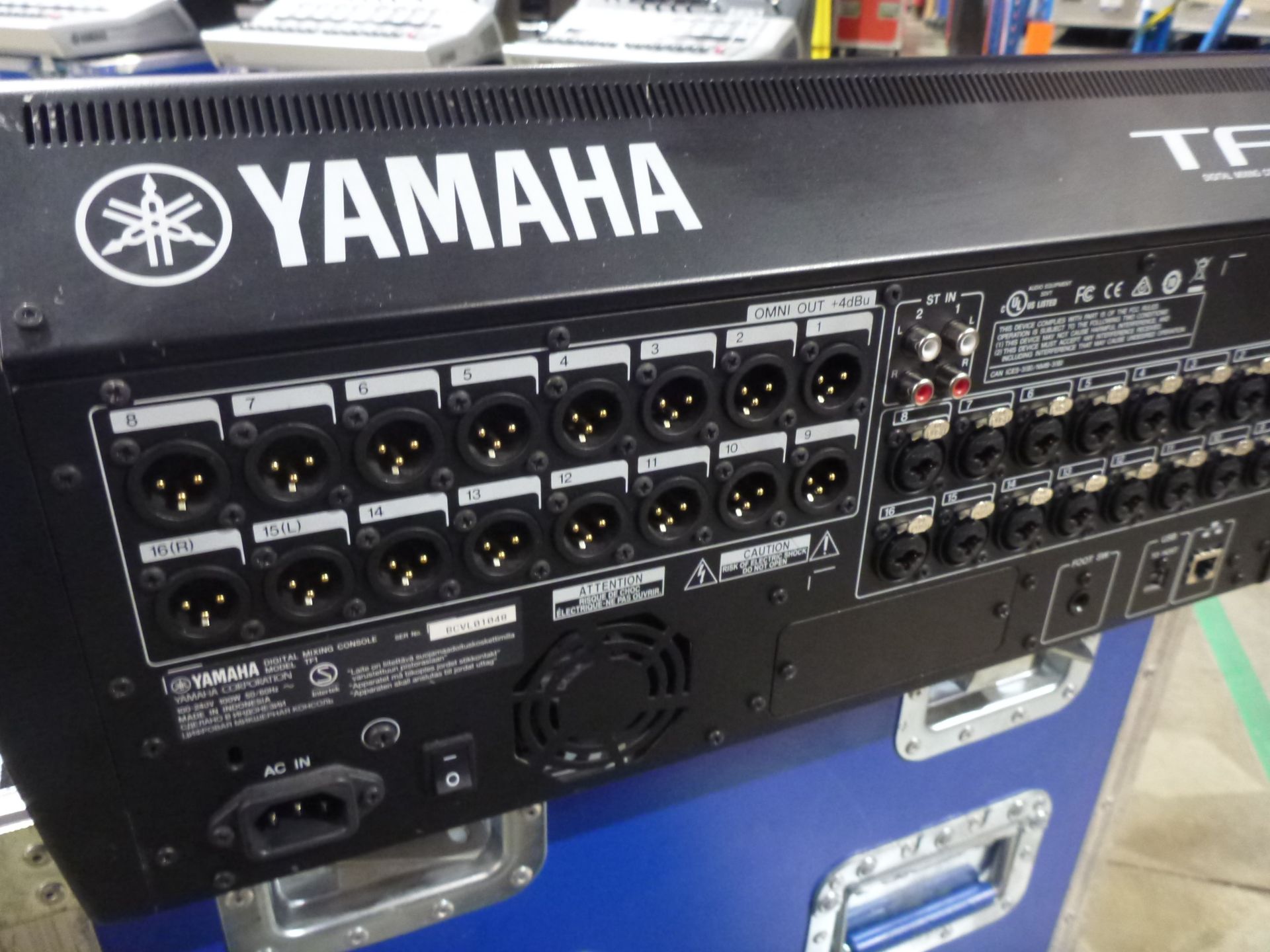 Yamaha TF1 32 Channel Digital Audio Mixing Desk, S/N BCVL01048, In flight case with power supply - Image 5 of 7
