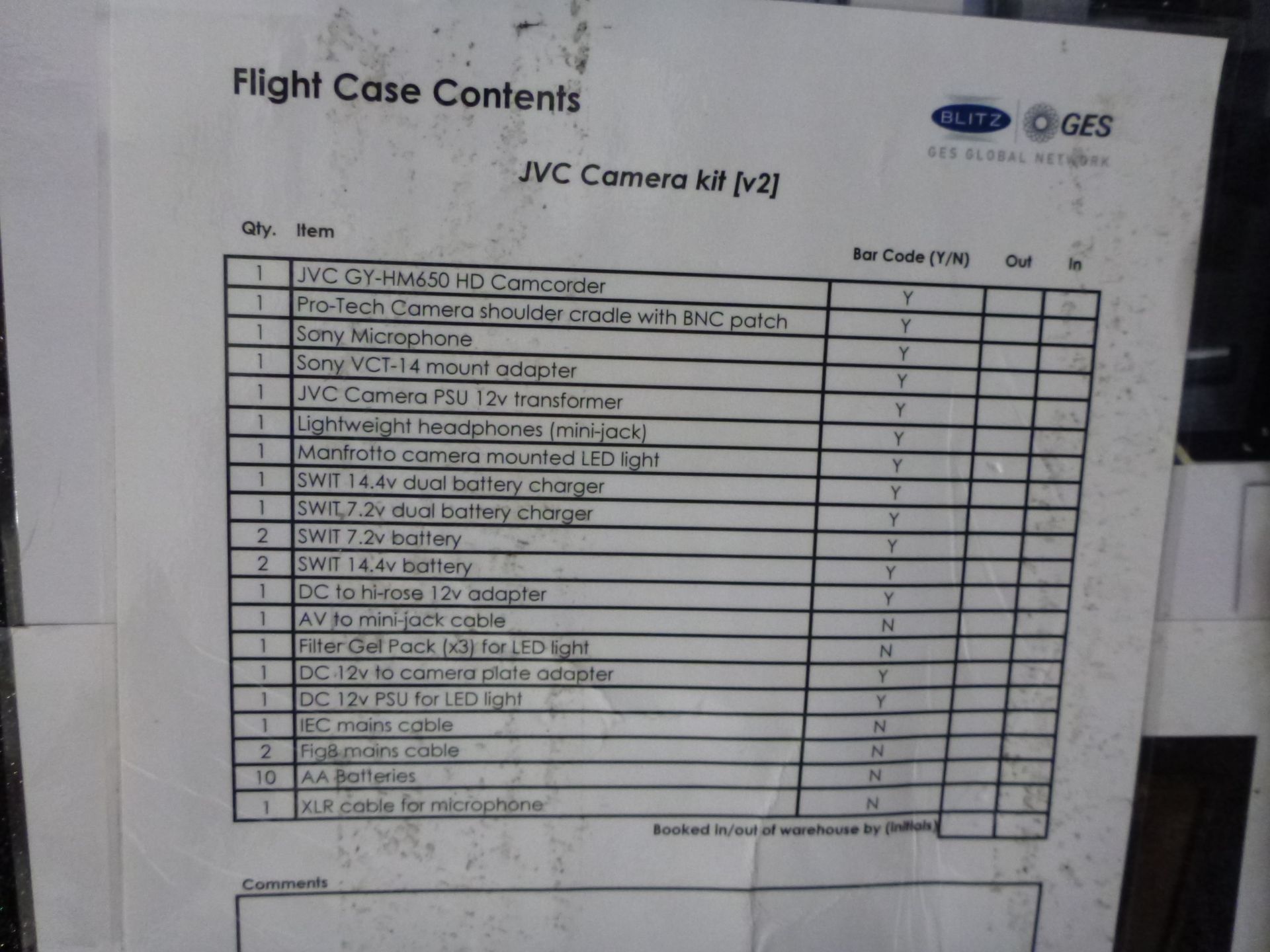 JVC HD Pro Camcorder, Model GY-HM650, S/N 17040466, In flight case with various accessories like - Image 13 of 16