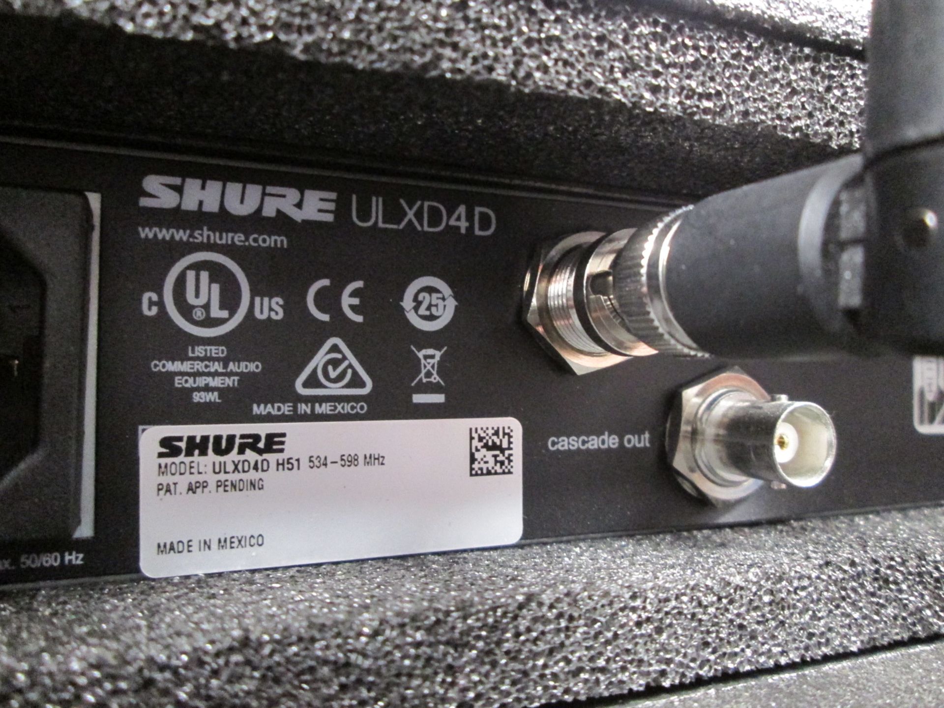 Shure ULXD4D Radio System in Handbag (Qty 2) To include 1 x ULXD4D digital wireless receiver (H51 - Image 5 of 11