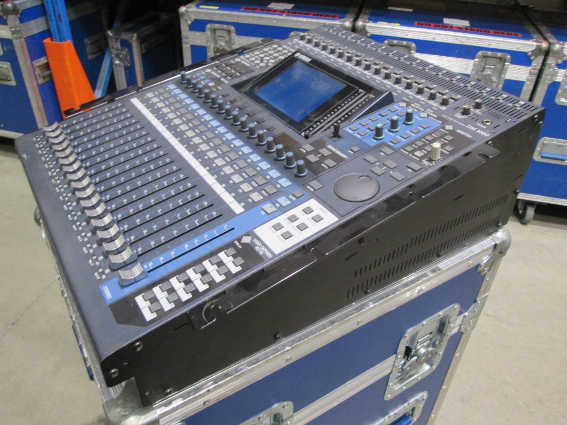 Yamaha DM1000 Digital Production Console, With rack mount side panels. S/N KH01013 - Image 5 of 8