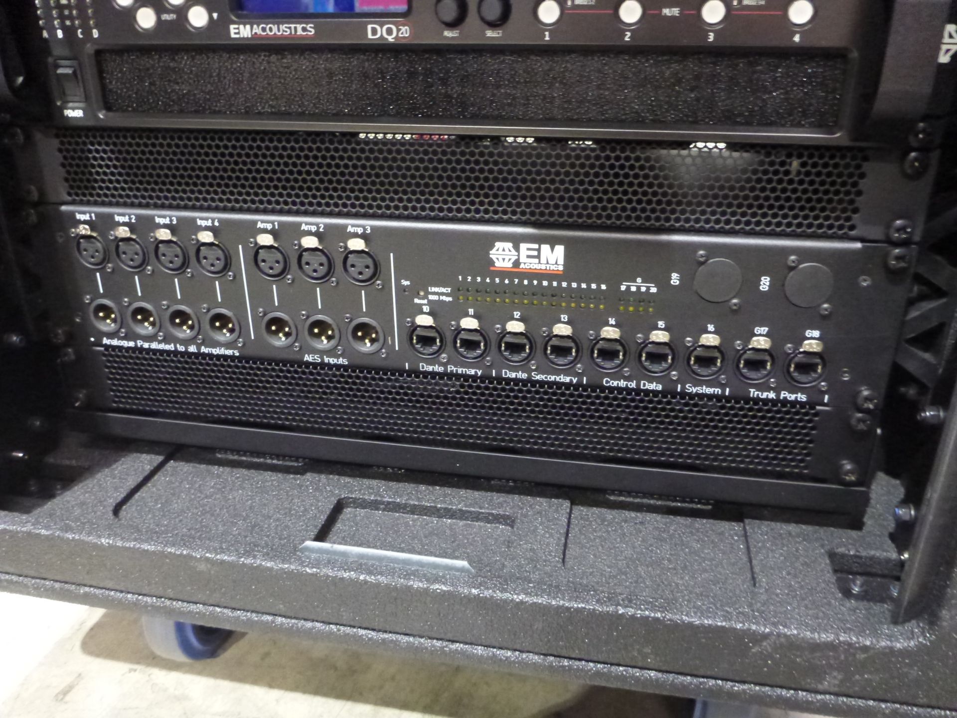 EM Acoustics DQ Rack Touring Amplifier Rack, To include 3 off DQ20 4 (12) Chnl power amplifiers, 1 - Image 3 of 12