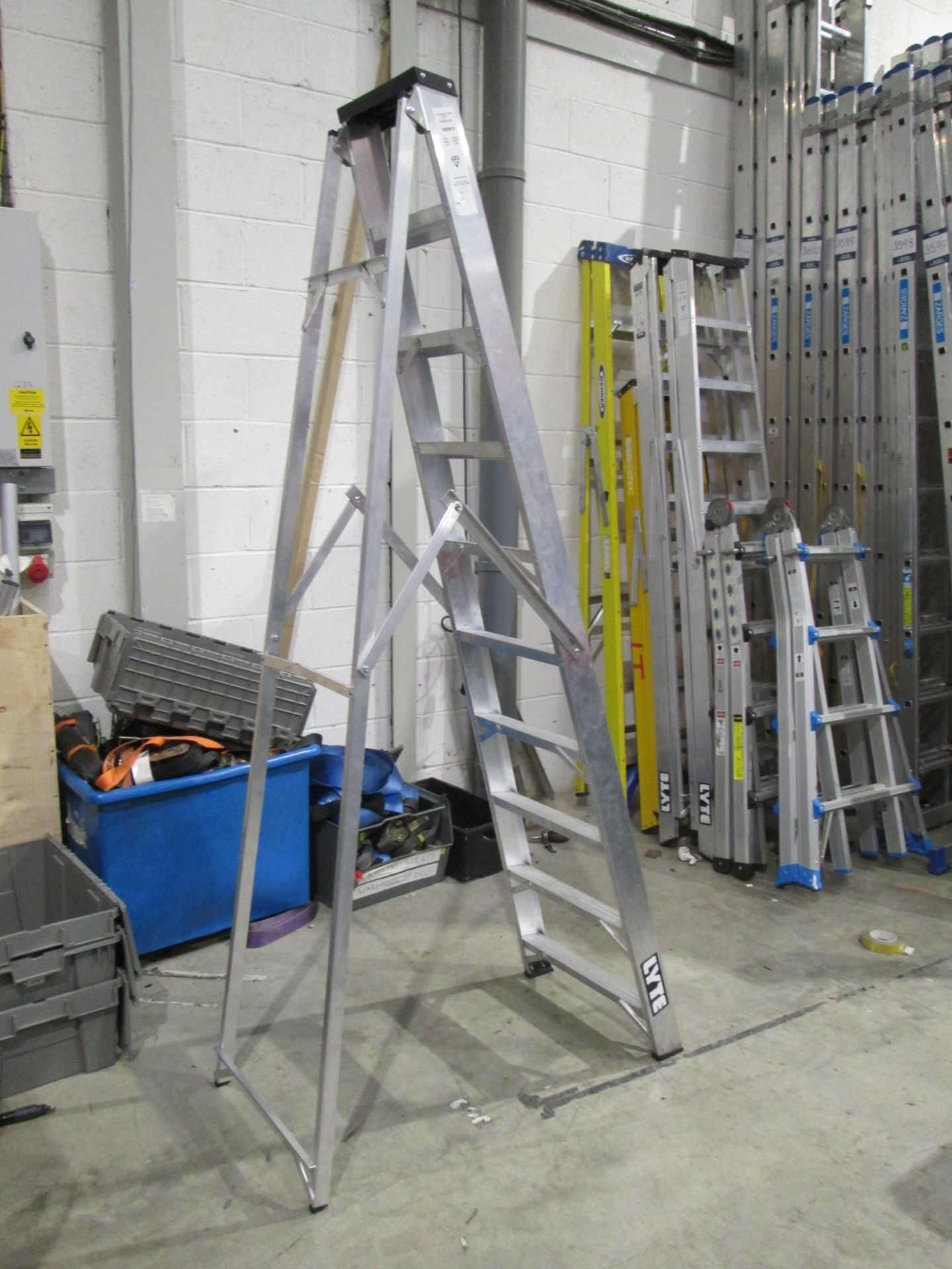 Lyte Ladders Aluminium A Frame Step Ladder, Closed height 2.34 m