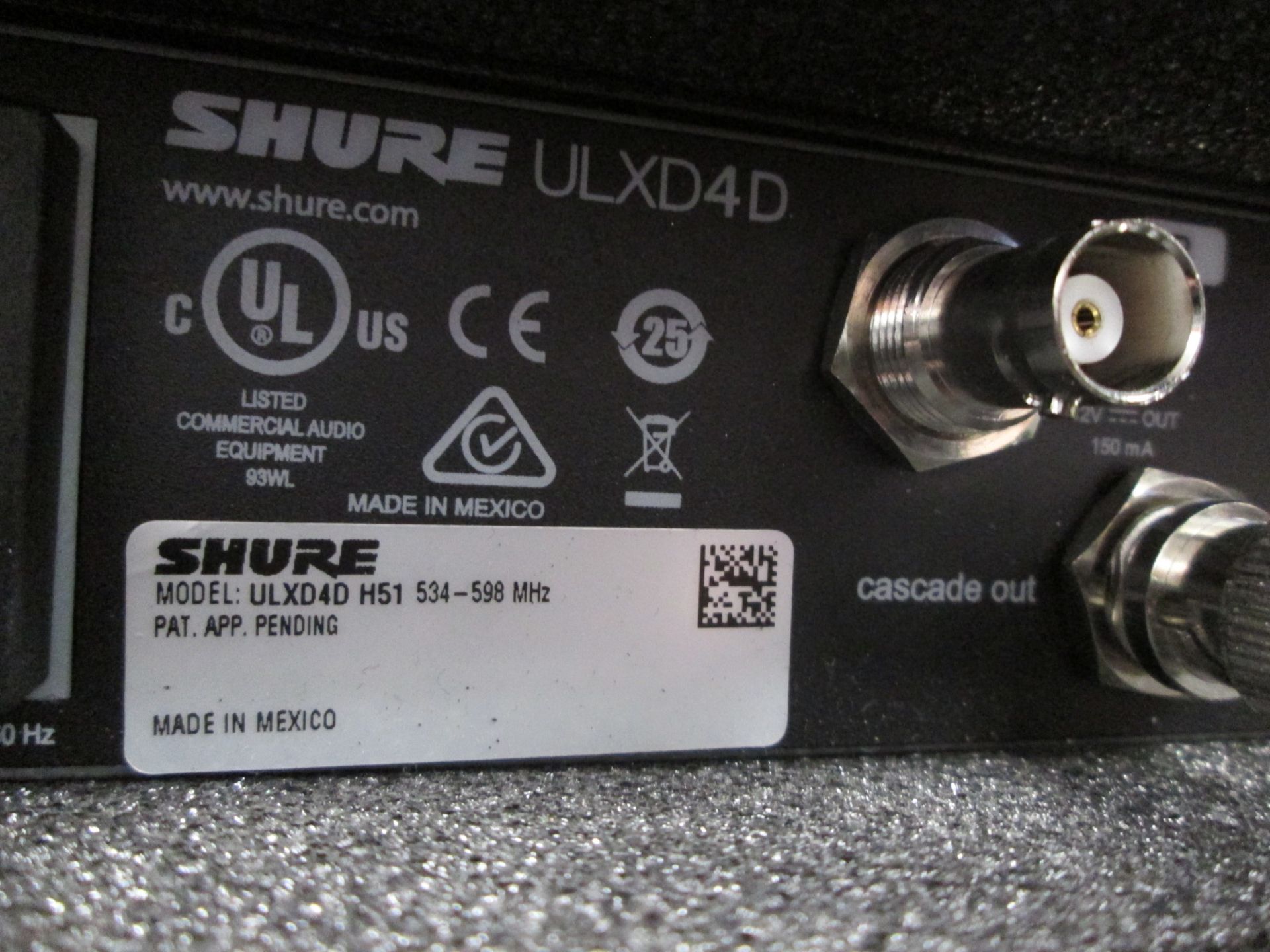 Shure ULXD4D Radio System in Handbag (Qty 2) To include 1 x ULXD4D digital wireless receiver (H51 - Image 6 of 12