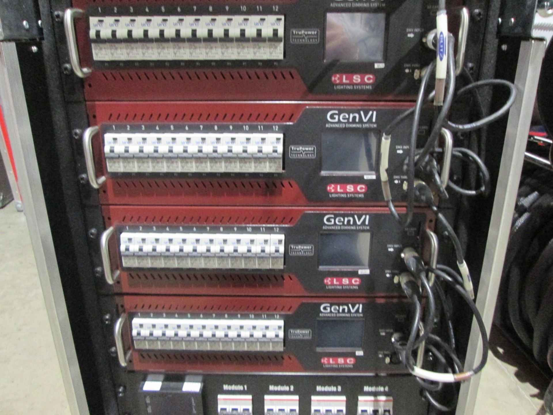 LSC Lighting Systems GenVI 48 Channel Dimmer Hot Power Rack with LSC DMX in/ out rack, 32A 3ph & 3 x - Image 3 of 11