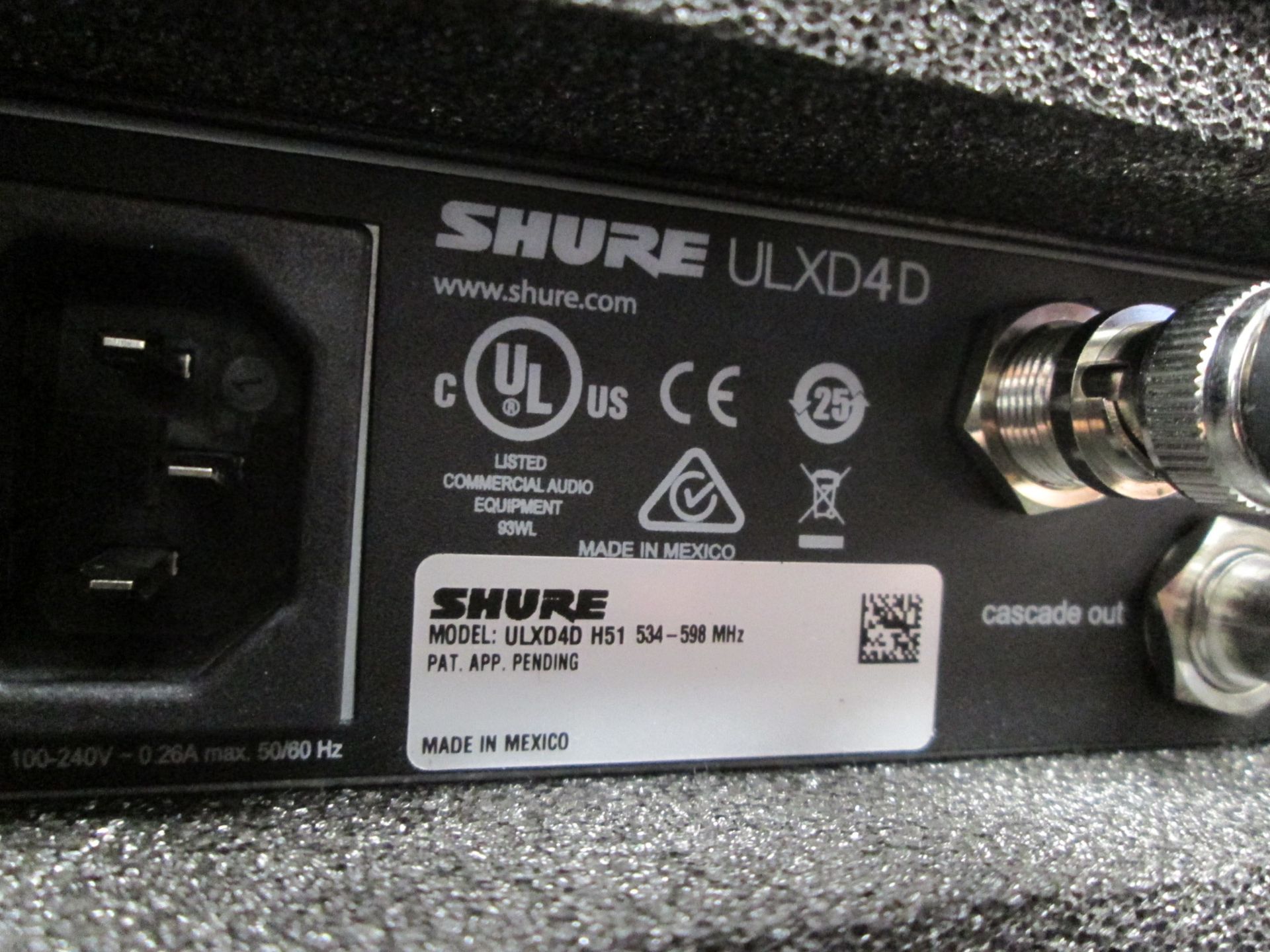 Shure ULXD4D Radio System in Handbag (Qty 2) To include 1 x ULXD4D digital wireless receiver (H51 - Image 5 of 11