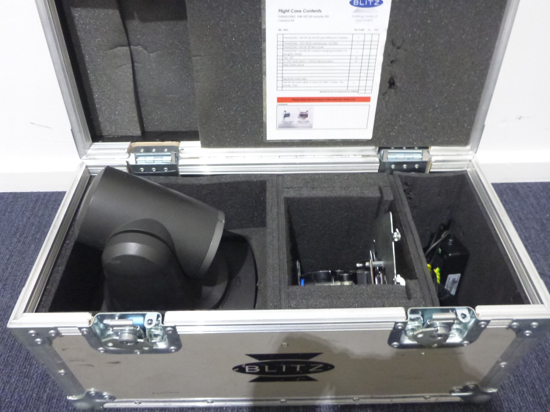 Panasonic HD Integrated Hot Head Camera, Model AW-HE120KE, S/N K2TBA0038, YOM 2012, In flight case - Image 8 of 9