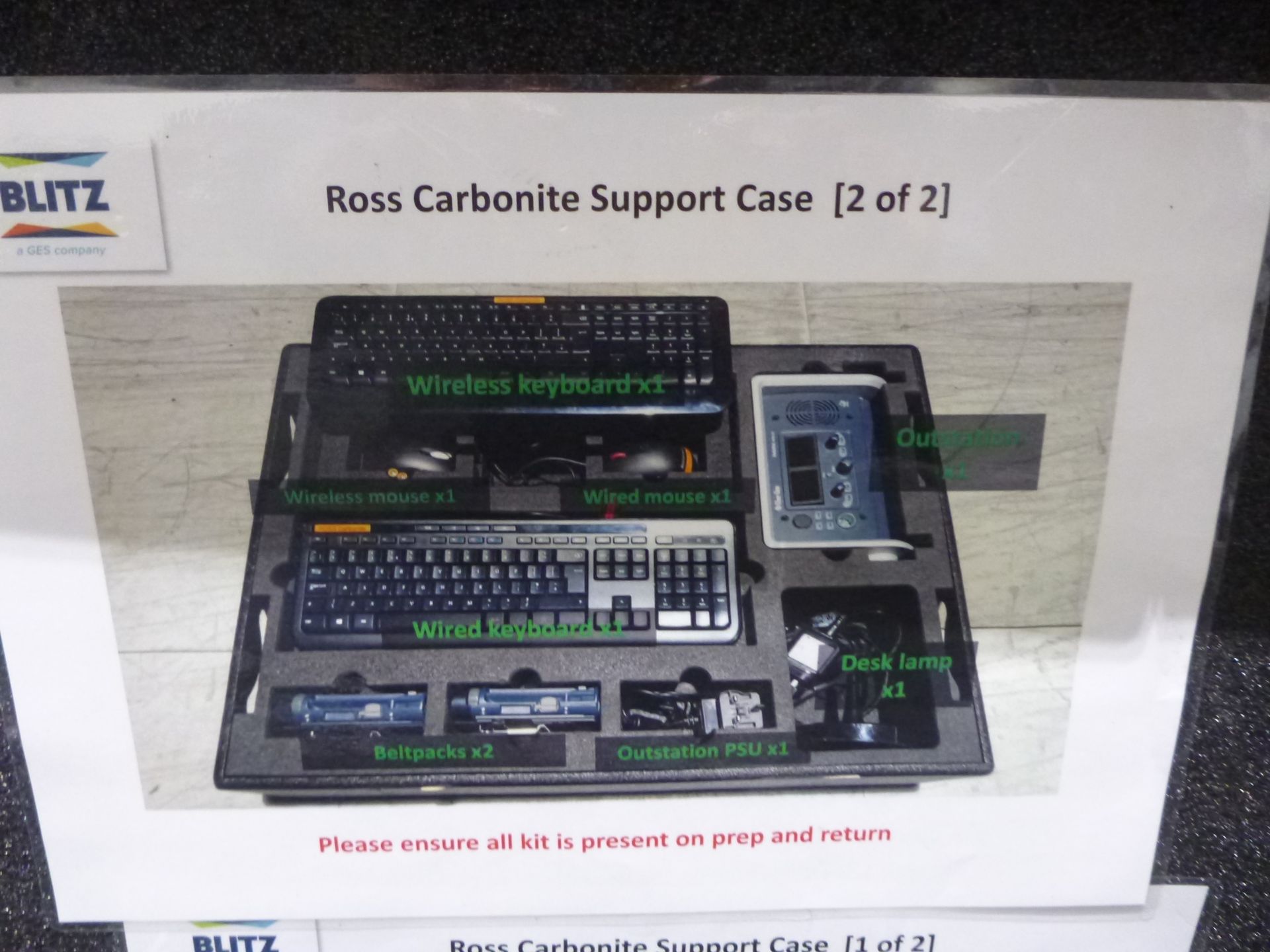 Portable Production Unit (PPU) To include Ross Carbonite Black 2 control desk, Ross SRG-4400 sync - Image 30 of 33