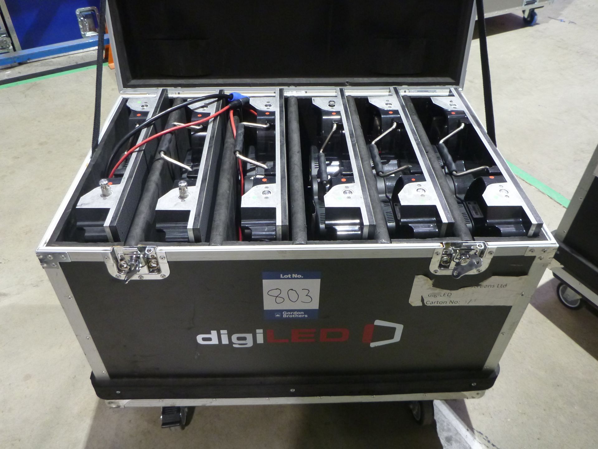 DigiLED HRi 3900 LED Modules (Red) Qty 6 off in flight case. Note tiles only no cables (Please