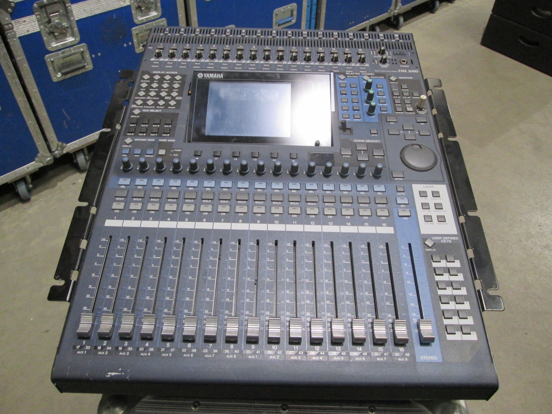 Yamaha DM1000 Digital Production Console, With rack mount side panels. S/N KH01013