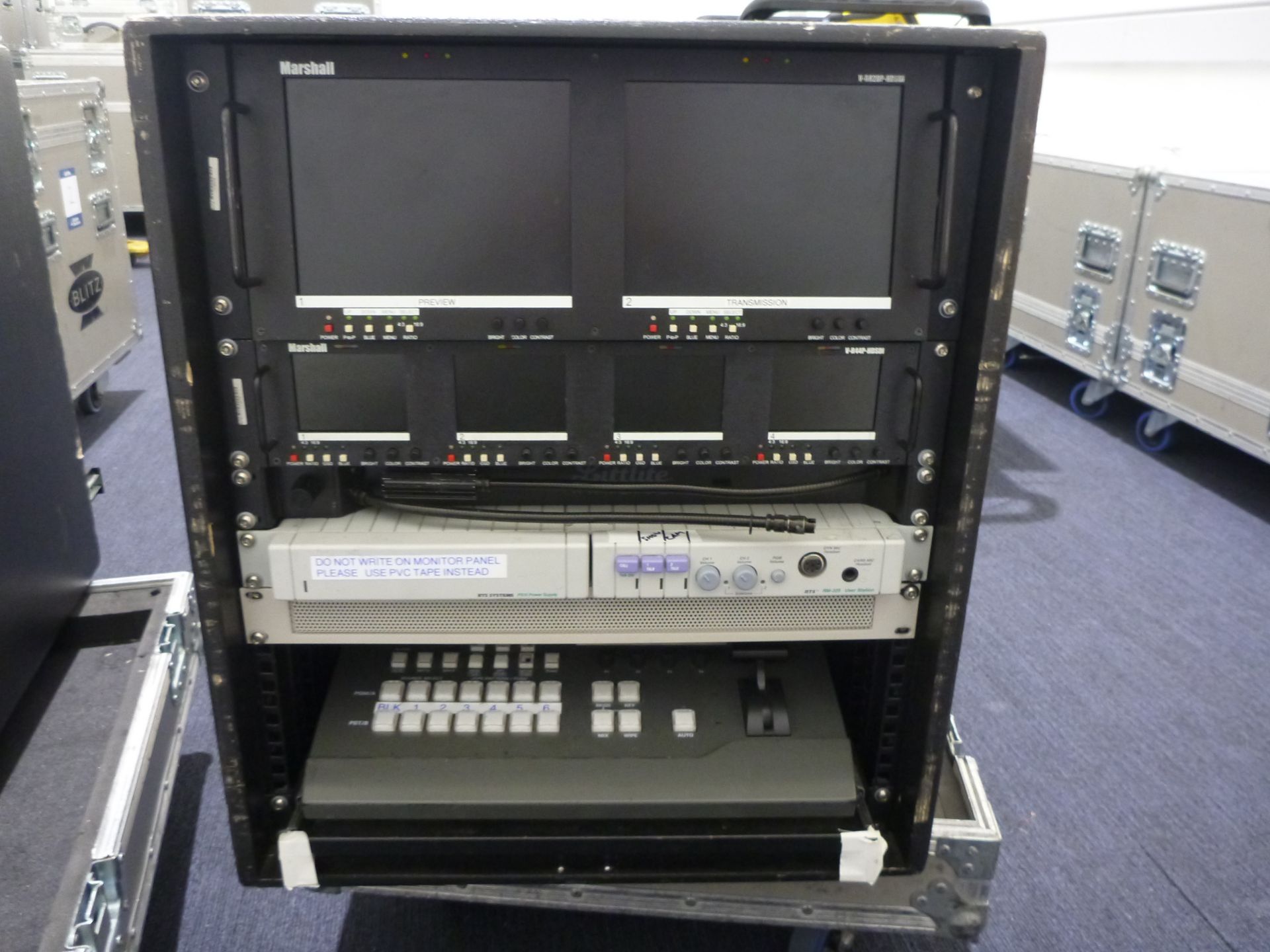 Mini Portable Production Unit (PPU) To include in flight case Panasonic AV-HS3000 Multi-format - Image 4 of 13