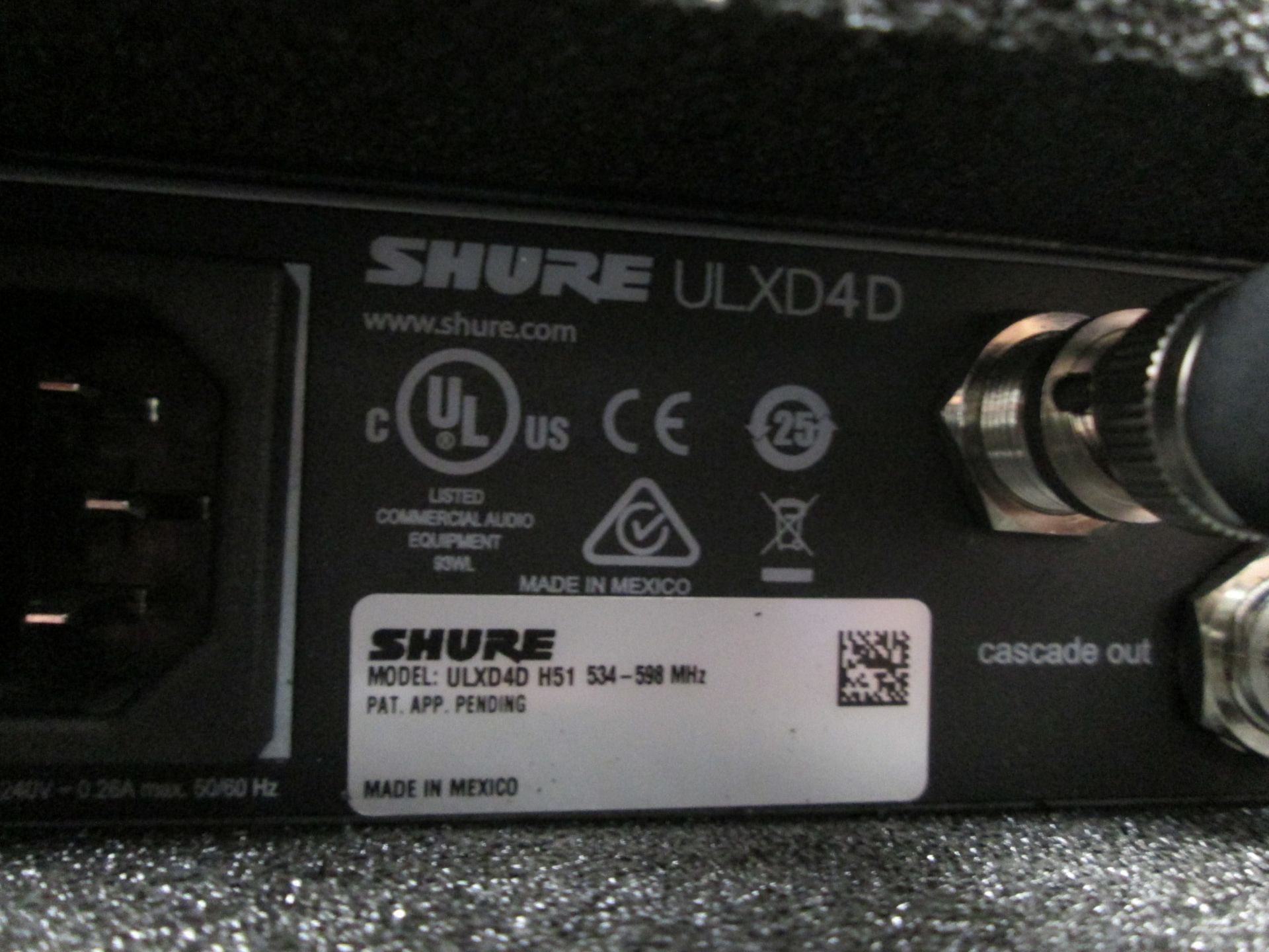 Shure ULXD4D Radio System in Handbag (Qty 2) To include 1 x ULXD4D digital wireless receiver (H51 - Image 5 of 11