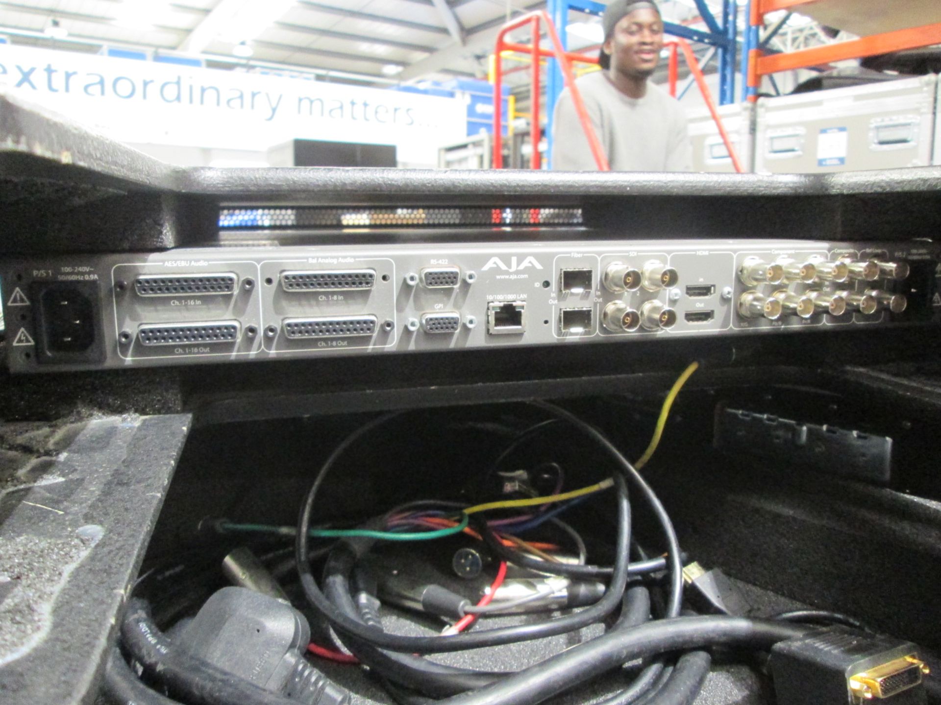 AJA FS2 Dual Channel Universal Frame Syncroniser, In flight case - Image 4 of 5