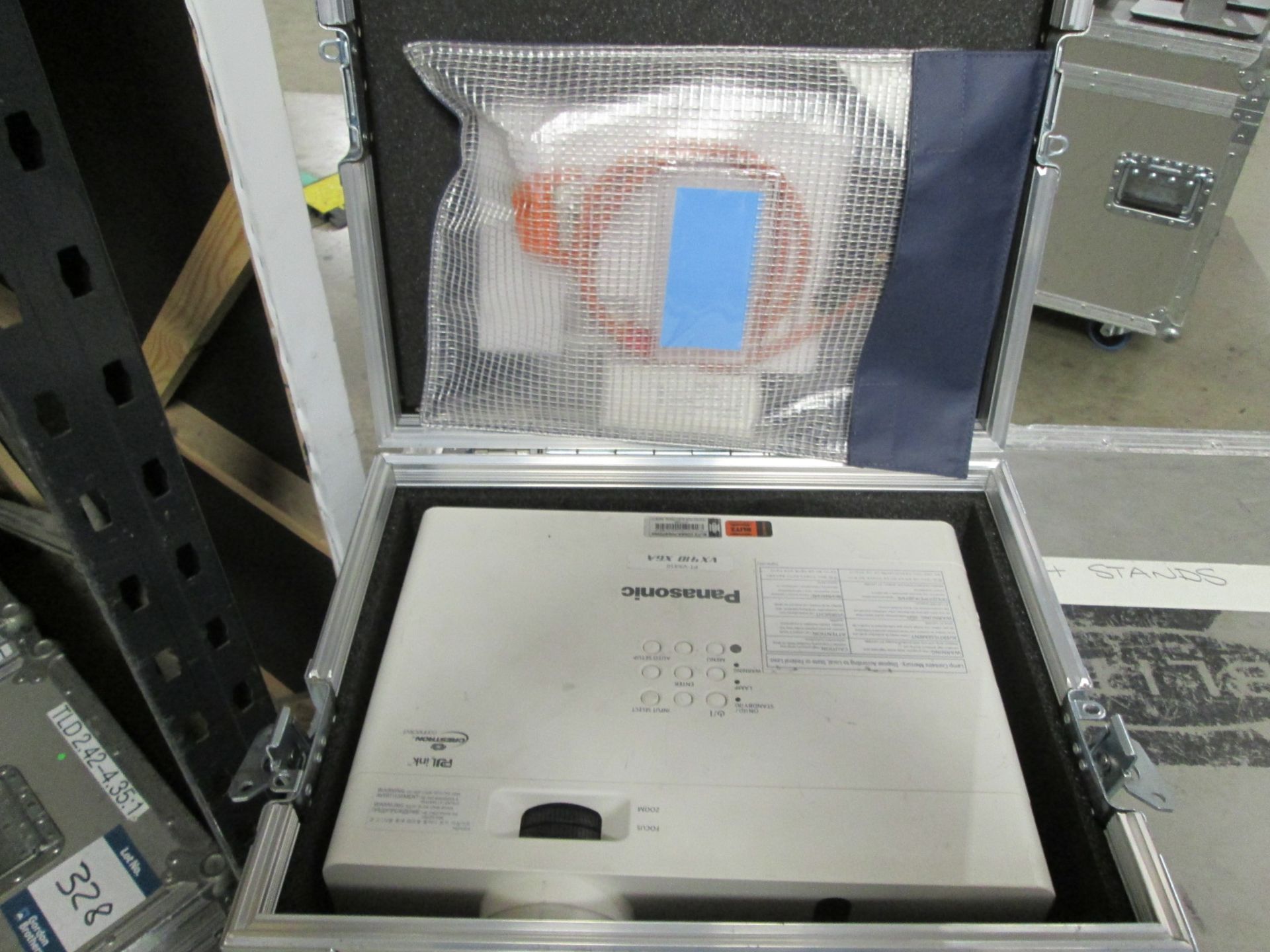 Panasonic PT-VX410Z LCD Projector, S/N DC4640048, YOM 2014, In flight case - Image 6 of 7