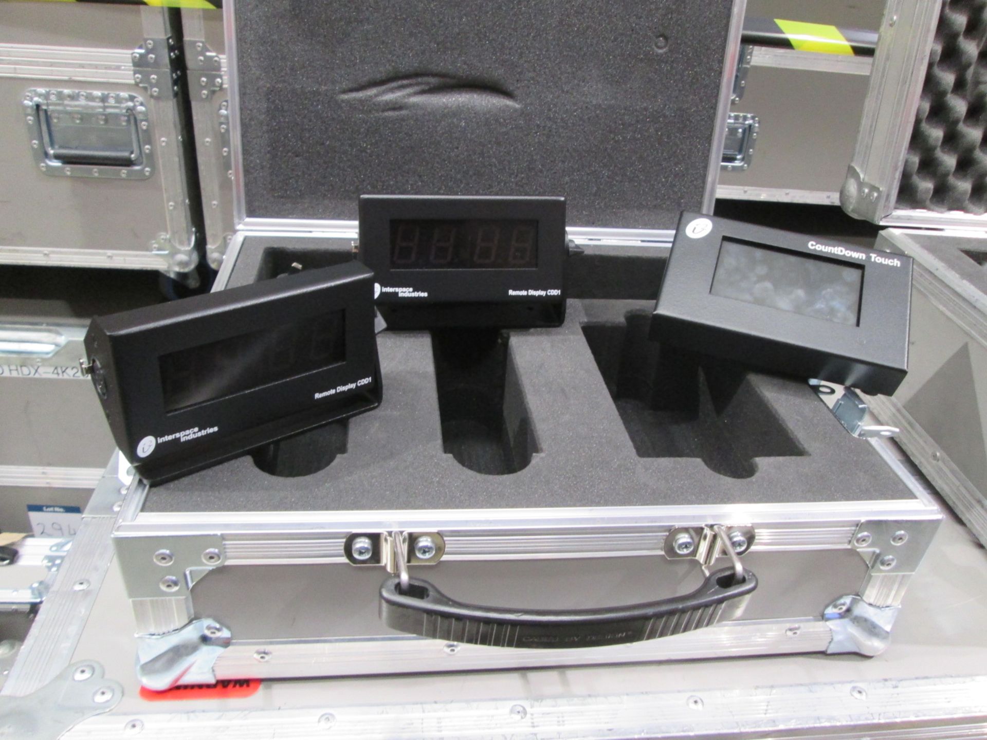 Interspace Industries Countdown Touch with 2 x CDD1 remote Displays, In flight case (Qty 2)