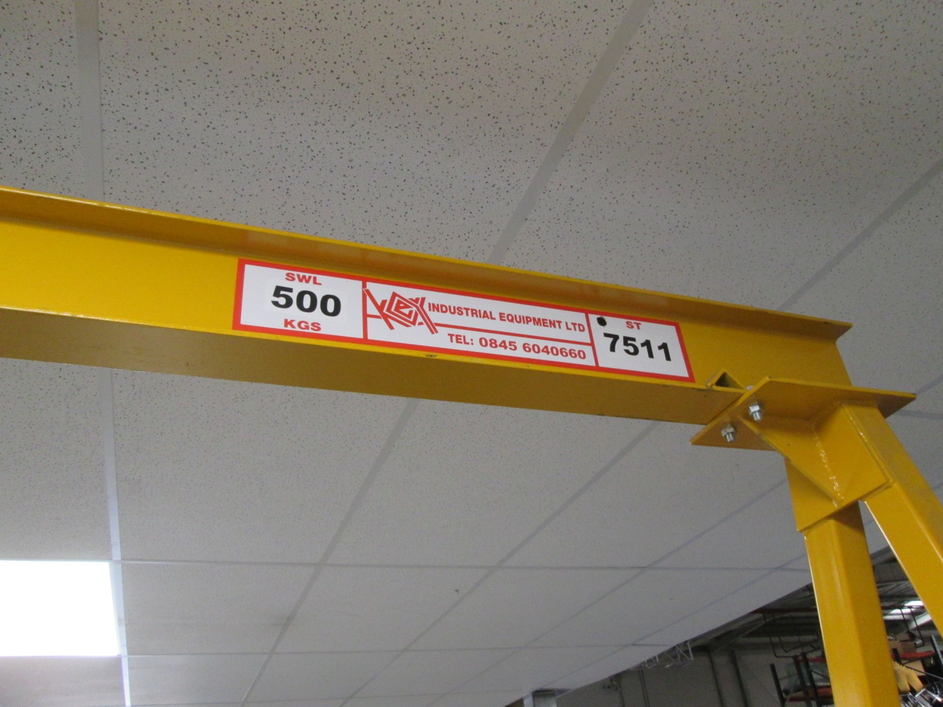 Industrial Equipment Ltd A Frame Gantry Hoist, Fitted with GIS 250/500 kg electric pendant - Image 5 of 11