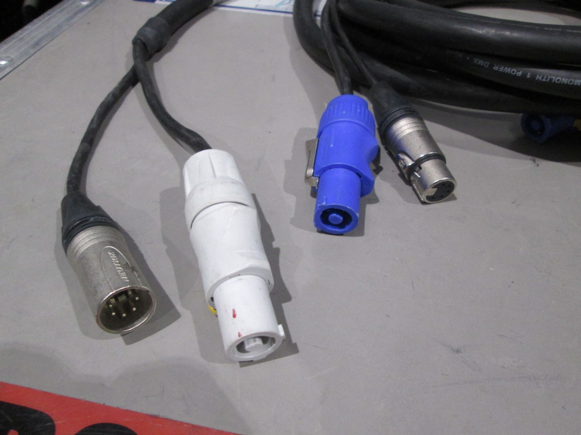 DMX 5 Pin and Powercon to Powercon 2.5 Metre Loom Cable (Qty 10) - Image 2 of 3
