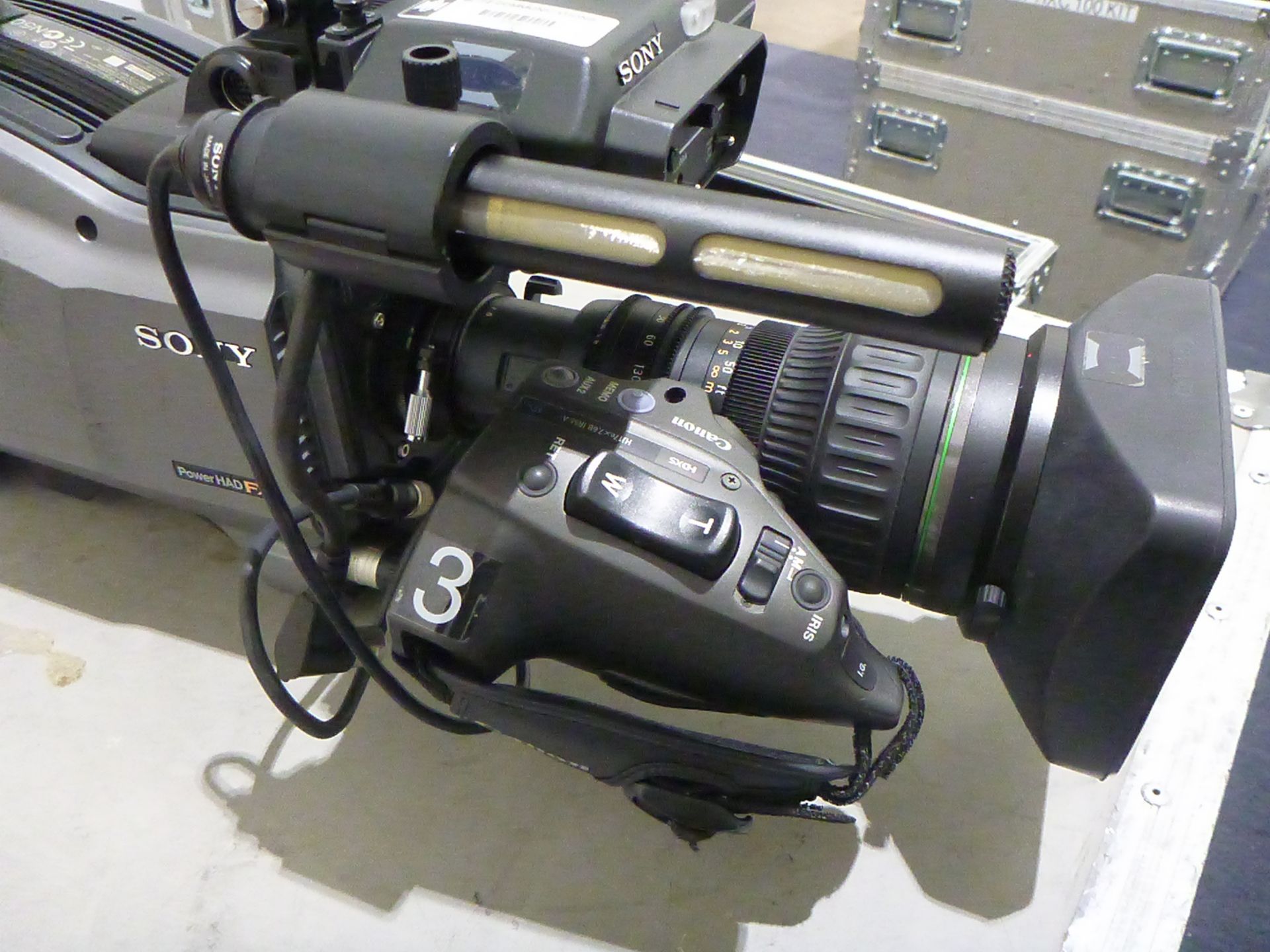 Sony HD Colour Broadcast Camera, Model HXC-100, S/N 400973, Camera includes Canon HDTV zoom lens ( - Image 6 of 27
